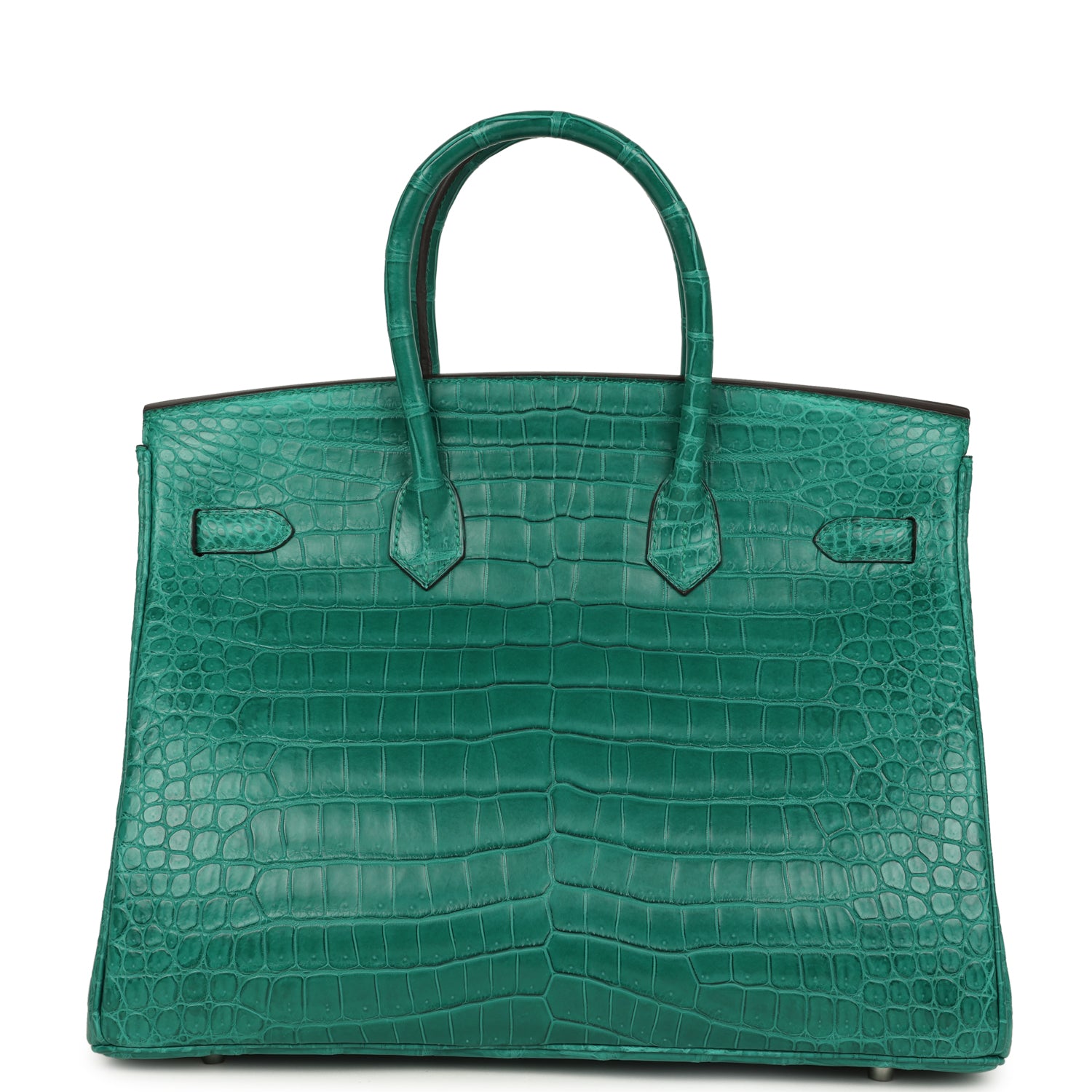 Hermes Birkin 35 Malachite Matte Porosus Crocodile Palladium Hardware