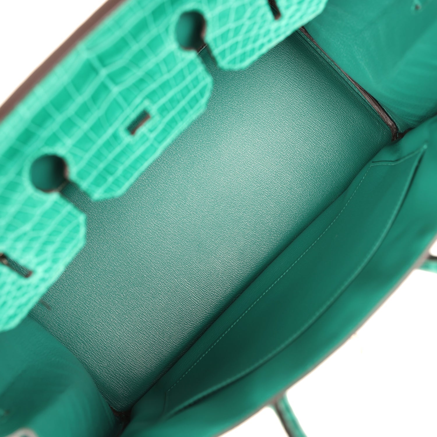 Hermes Birkin 35 Malachite Matte Porosus Crocodile Palladium Hardware