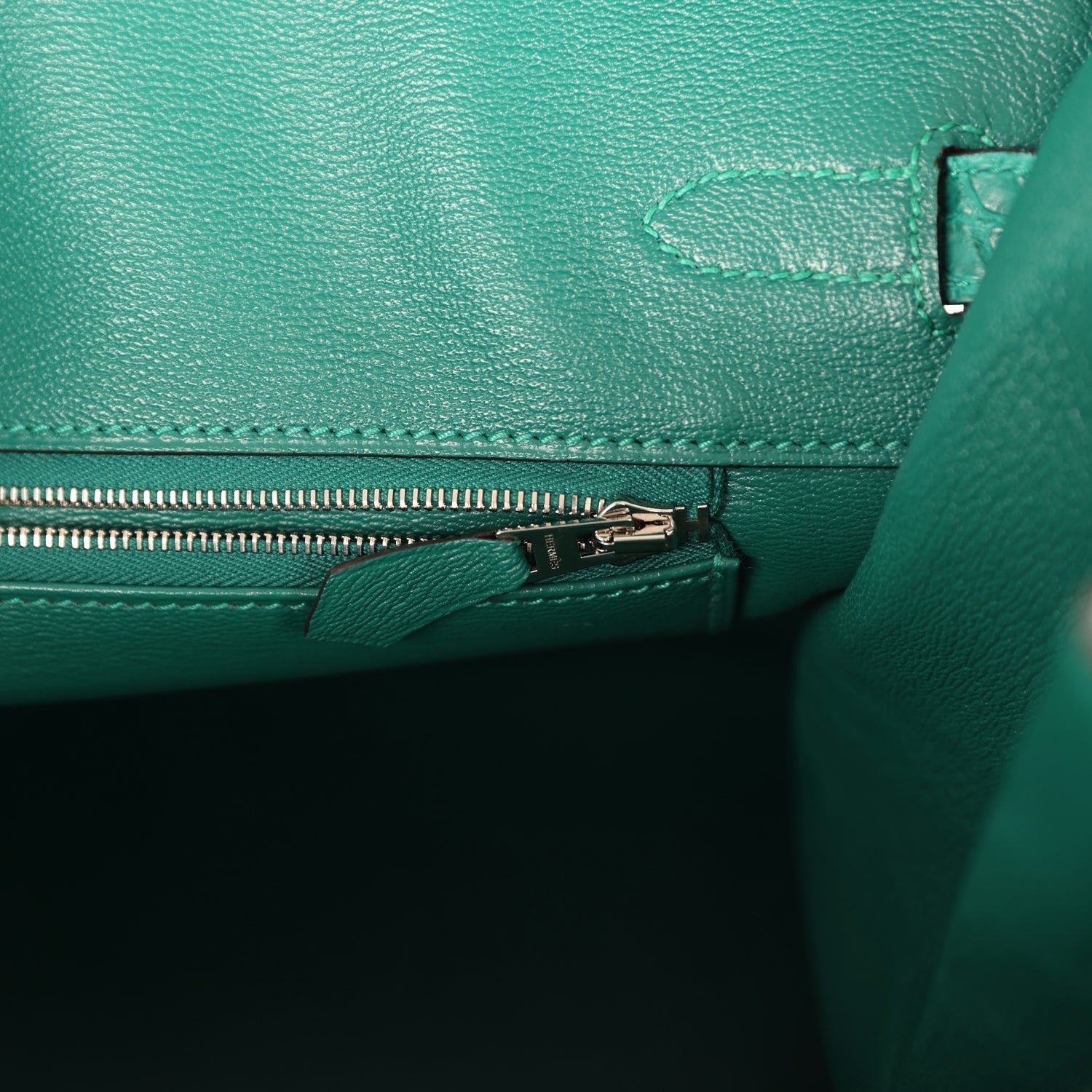 Hermes Birkin 35 Malachite Matte Porosus Crocodile Palladium Hardware