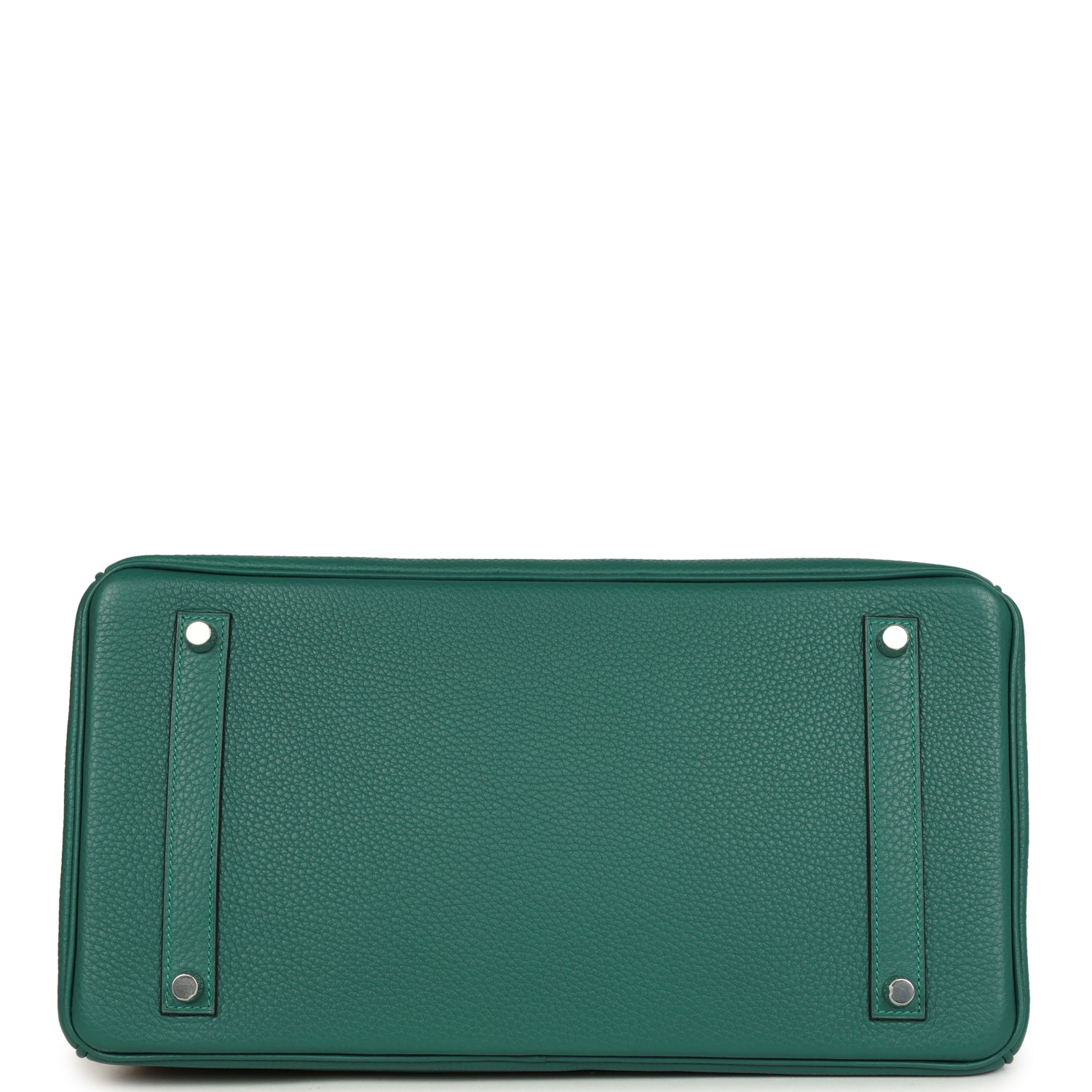 Pre-owned Hermes Birkin 35 Malachite Clemence Palladium Hardware