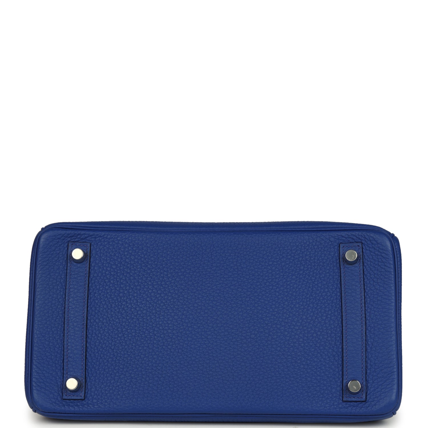 Pre-owned Hermes Birkin 30 Bleu Royal Togo Palladium Hardware