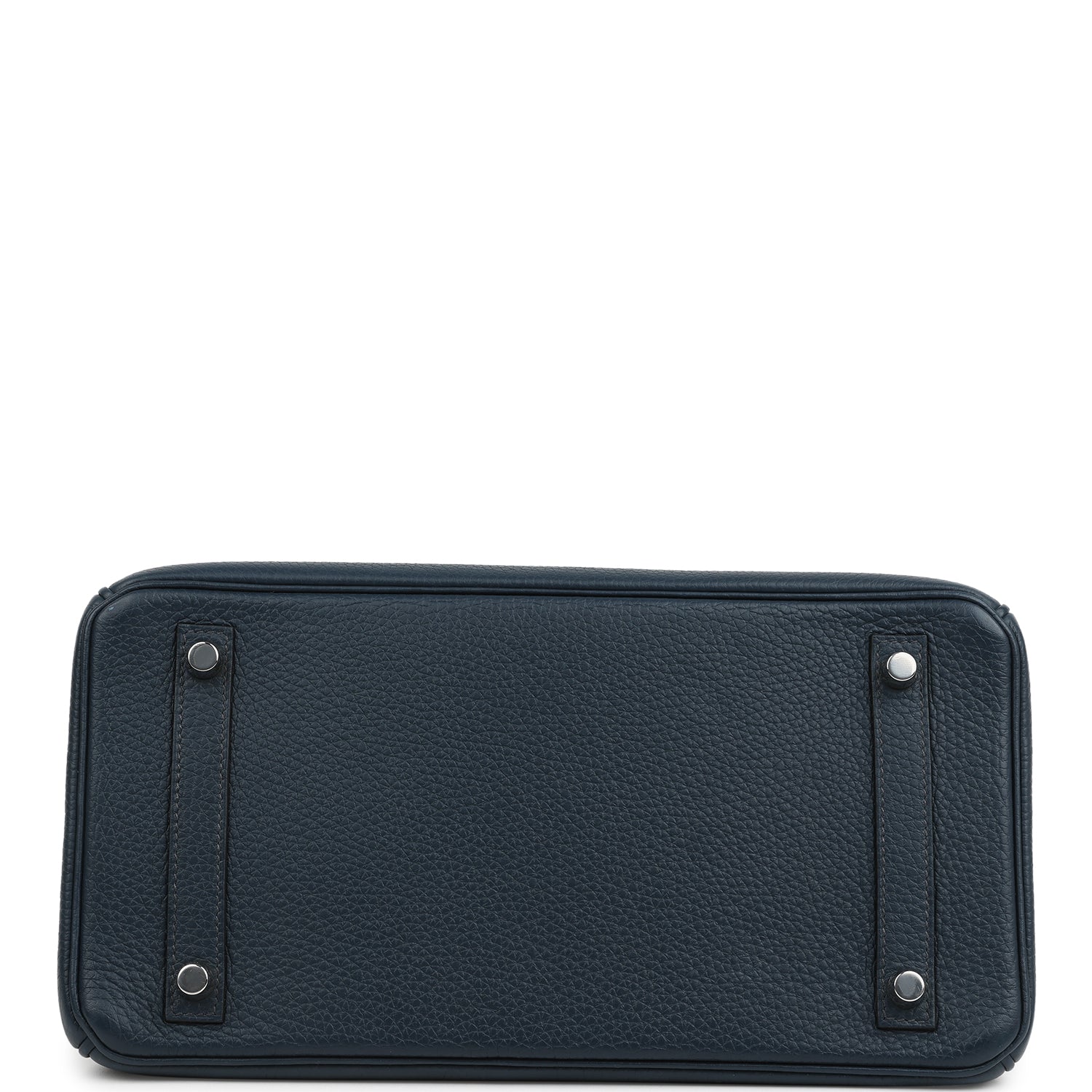 Hermes Birkin 30 Bleu De Prusse Verso Clemence Palladium Hardware