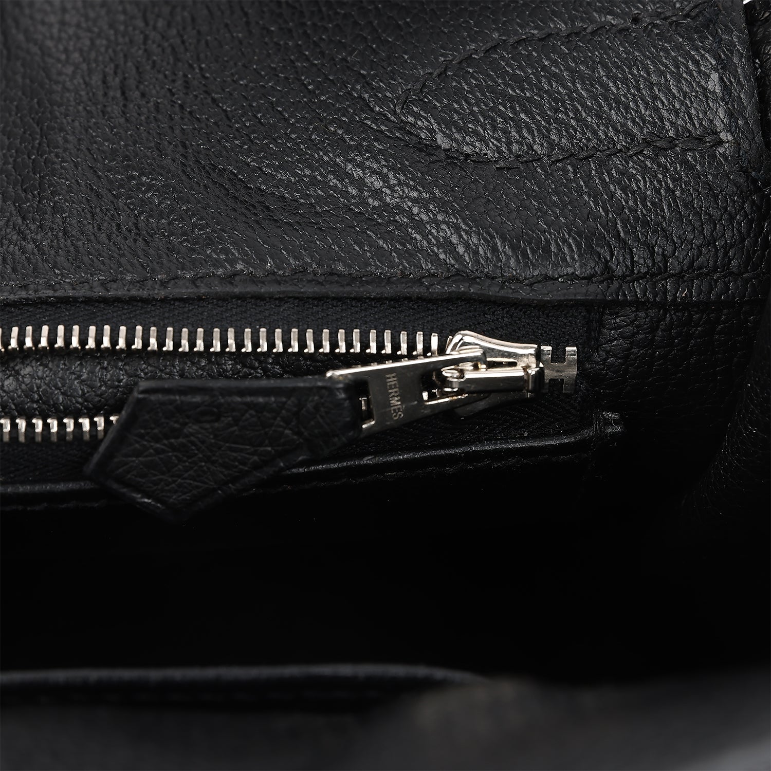 Vintage Hermes Birkin 30 Black Ostrich Palladium Hardware