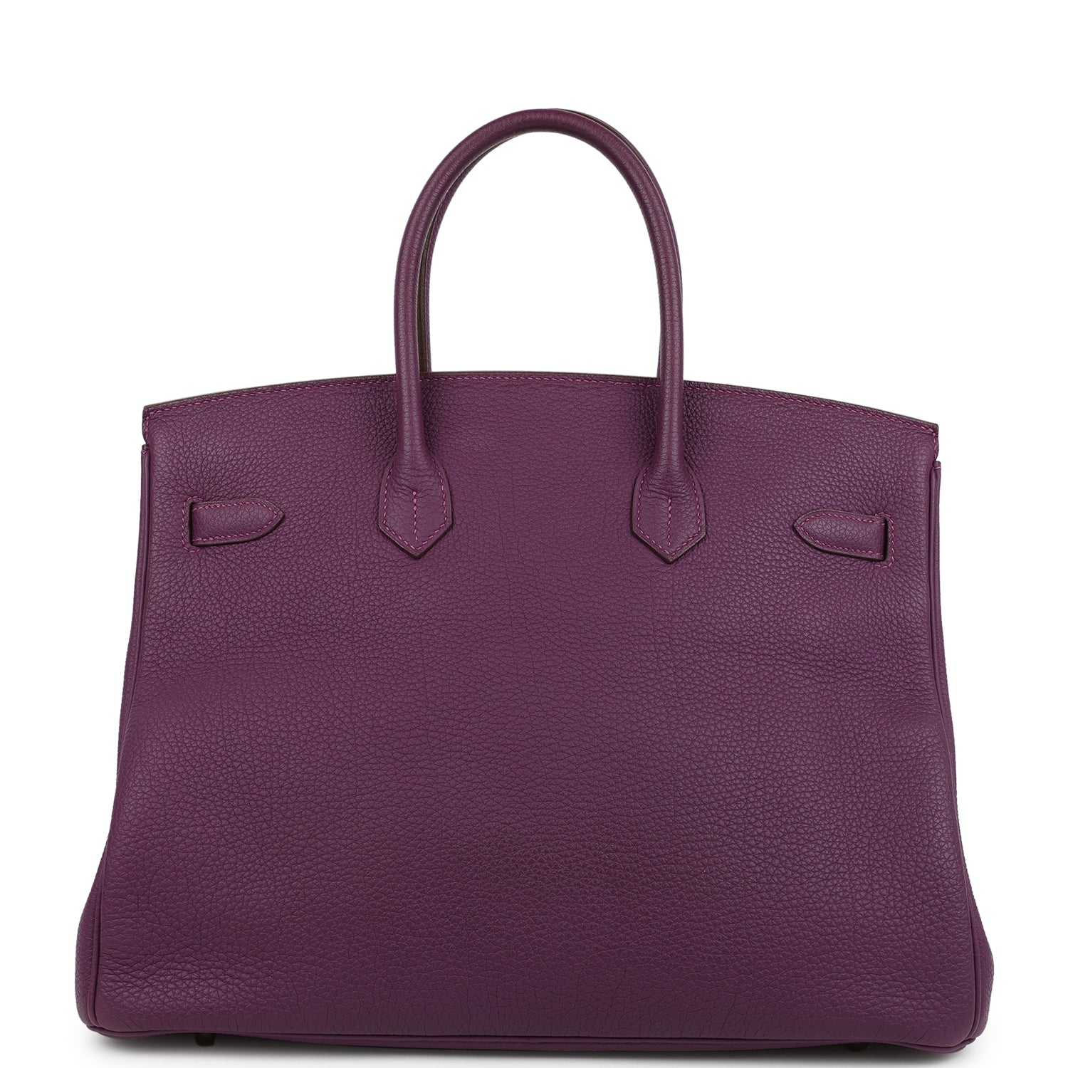 Pre-owned Hermes Birkin 35 Anemone Togo Gold Hardware
