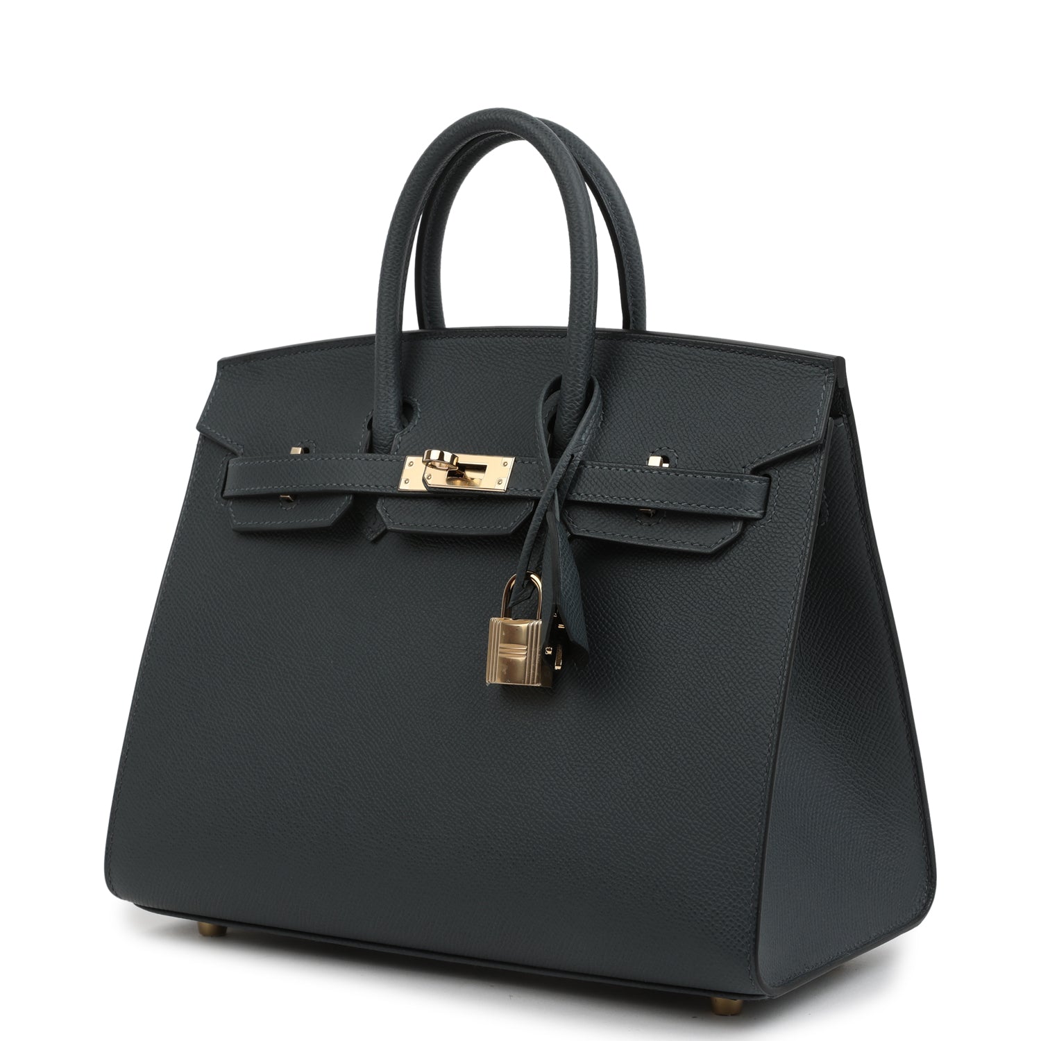 Hermes Birkin Sellier 25 Gris Misty Epsom Permabrass Hardware