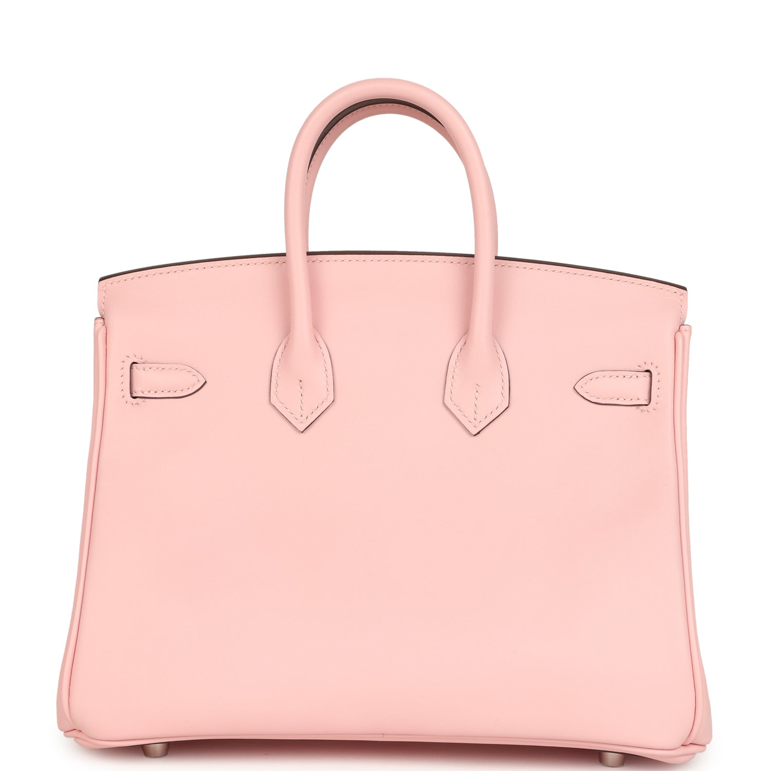Pre-owned Hermes Birkin 25 Rose Sakura Jonathan Palladium Hardware