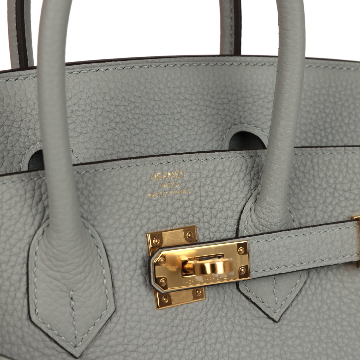 Hermes Birkin 25 Bleu Glacier Togo Gold Hardware