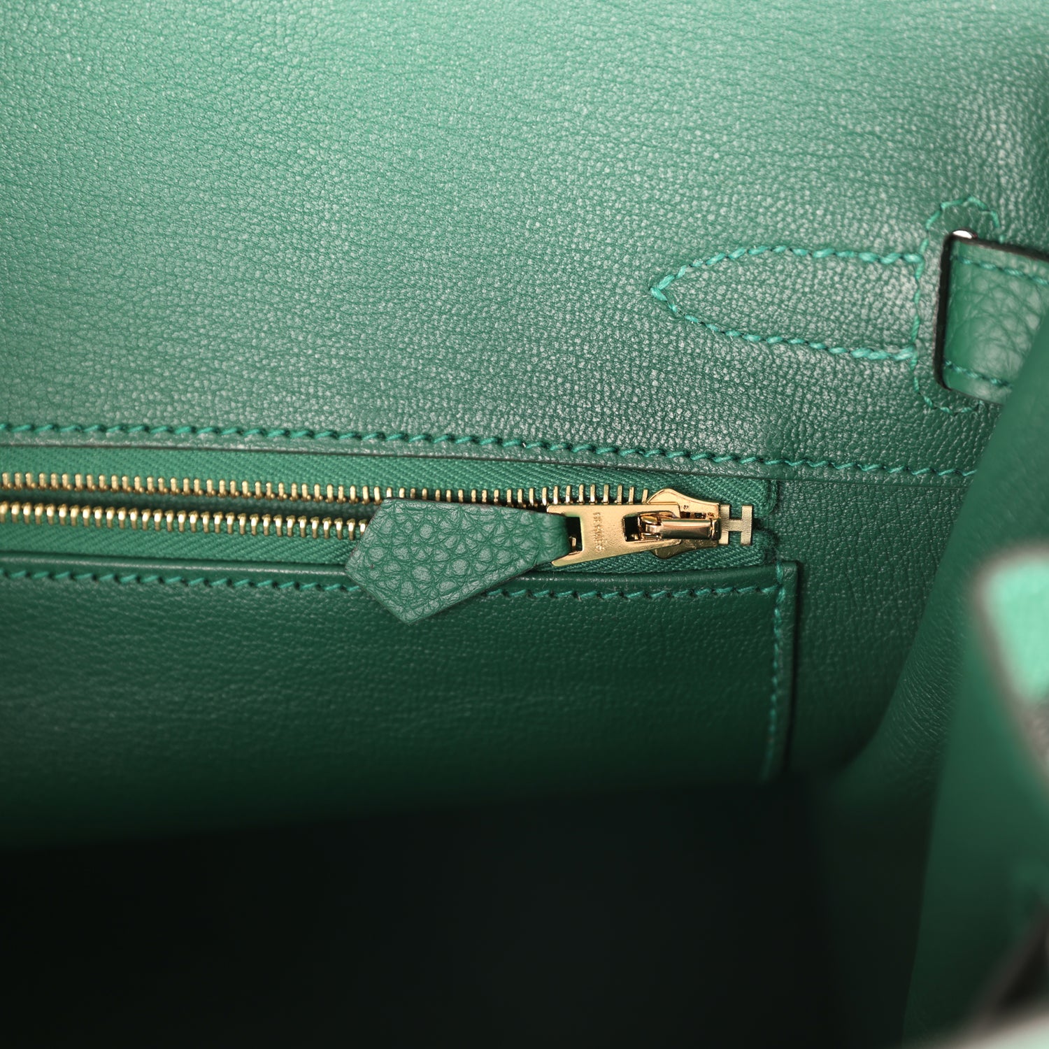 Hermes Birkin 30 Vert Moyen Togo Gold Hardware