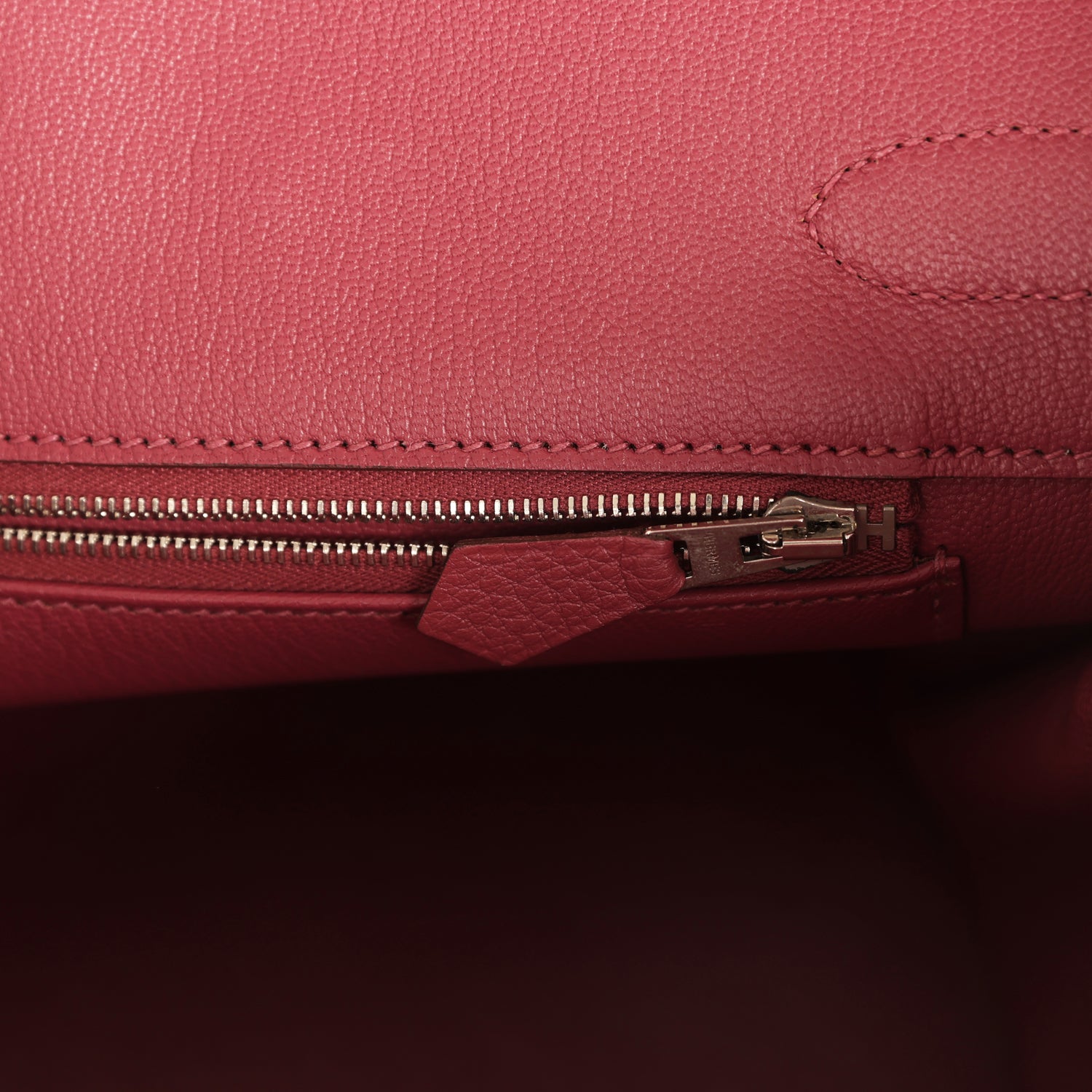 Pre-owned Hermes Birkin 35 Bois De Rose Fjord Palladium Hardware