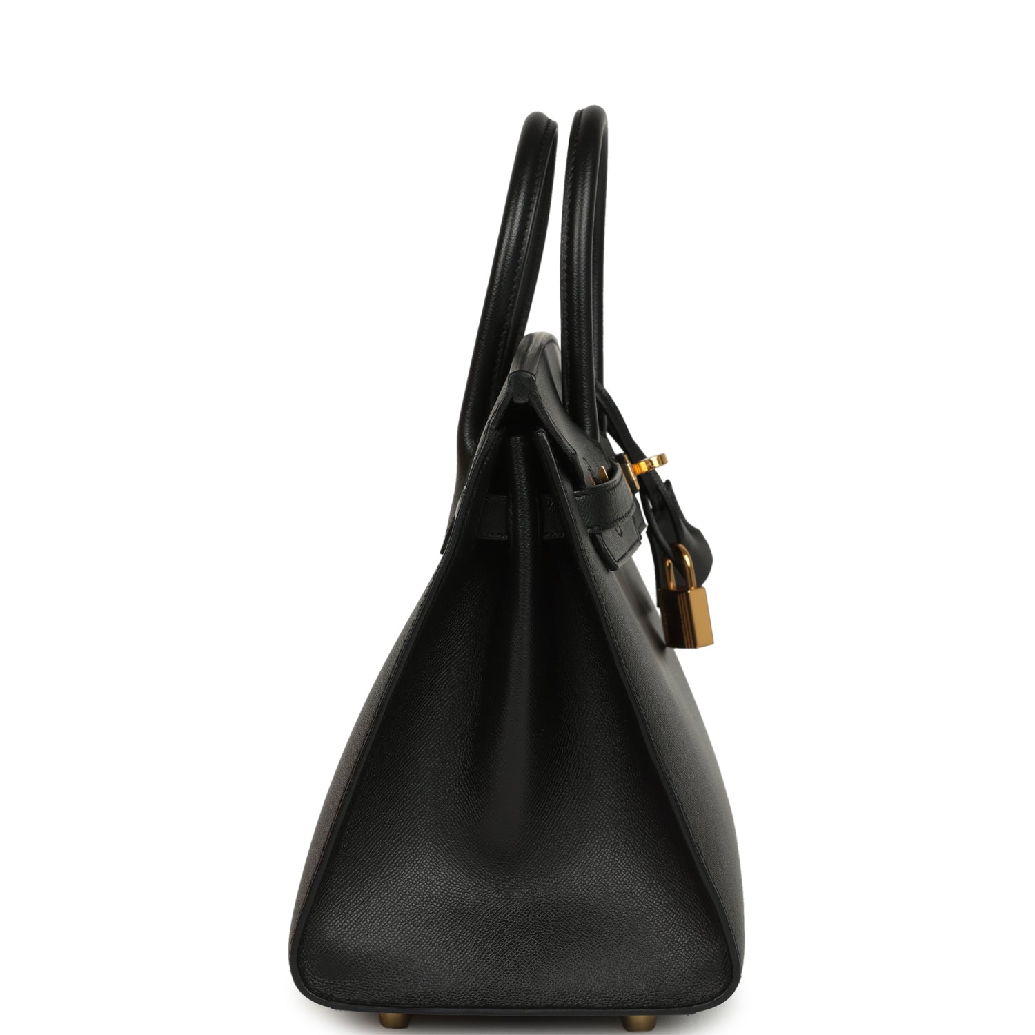 Hermes Birkin Sellier 25 Black Madame Gold Hardware