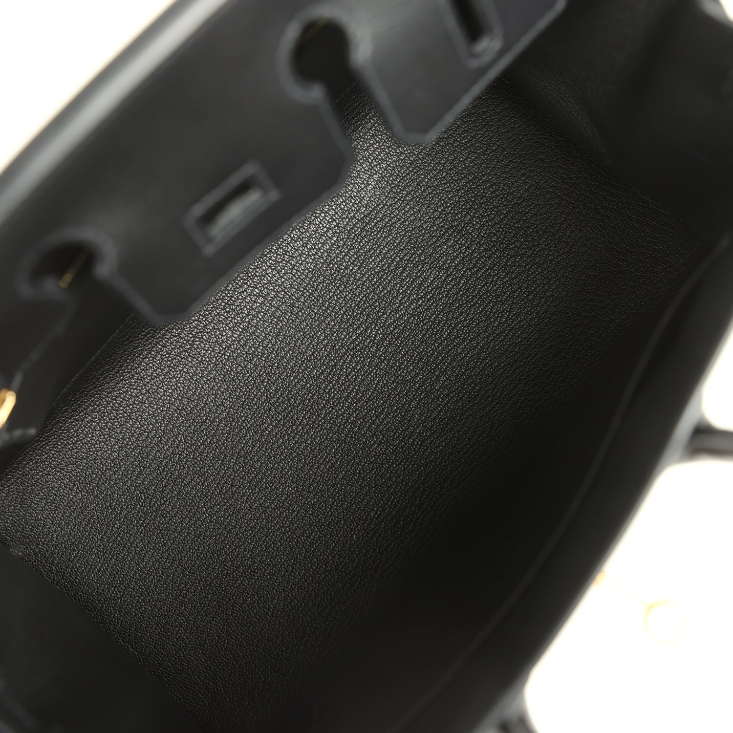 Hermes Birkin Sellier 25 Black Madame Gold Hardware