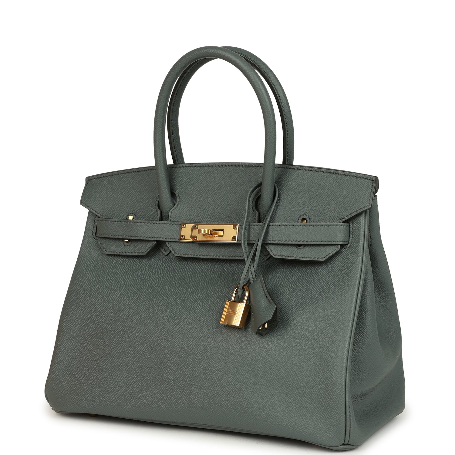 Hermes Birkin 30 Vert Amande Epsom Gold Hardware