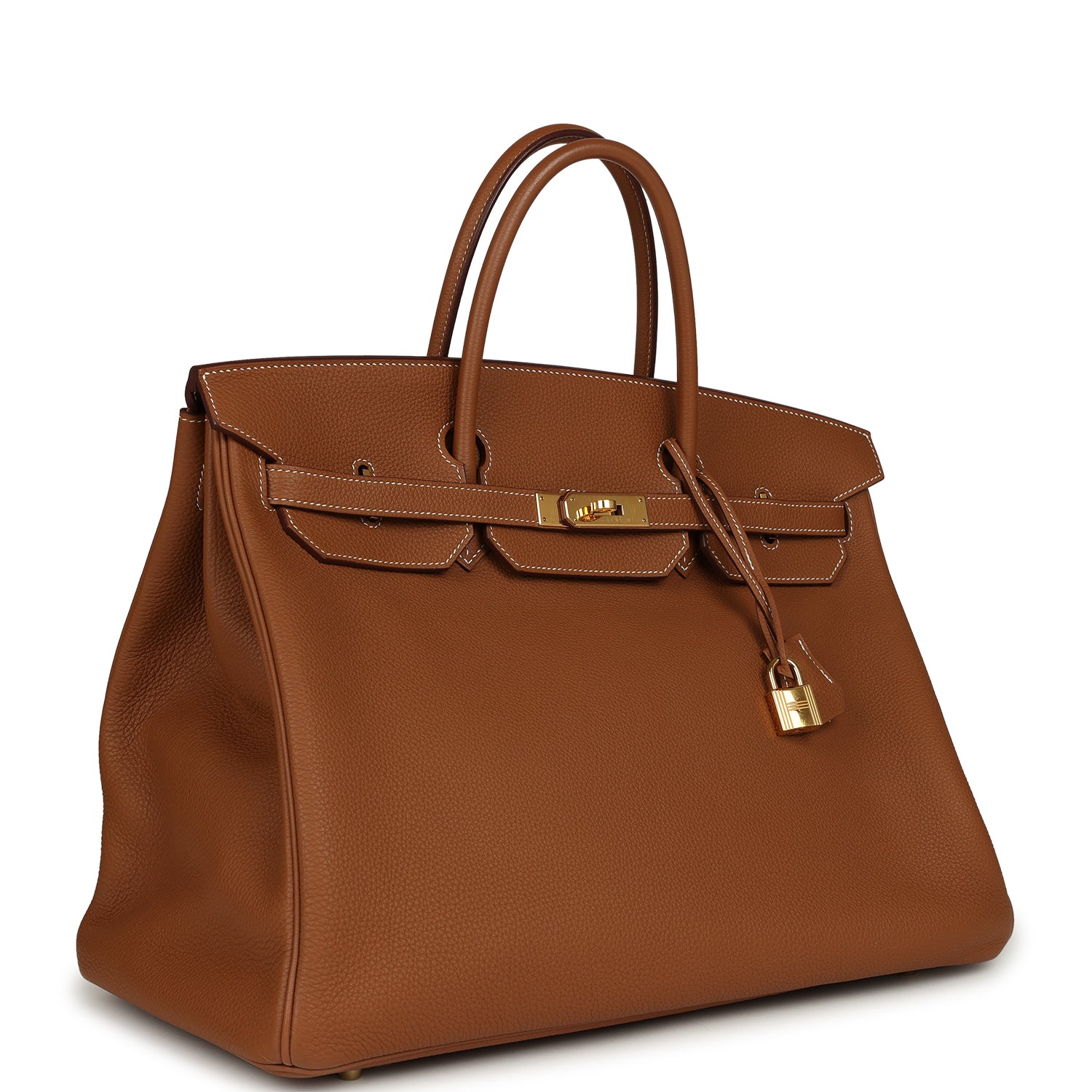 Pre-owned Hermes Birkin 40 Gold Togo Gold Hardware