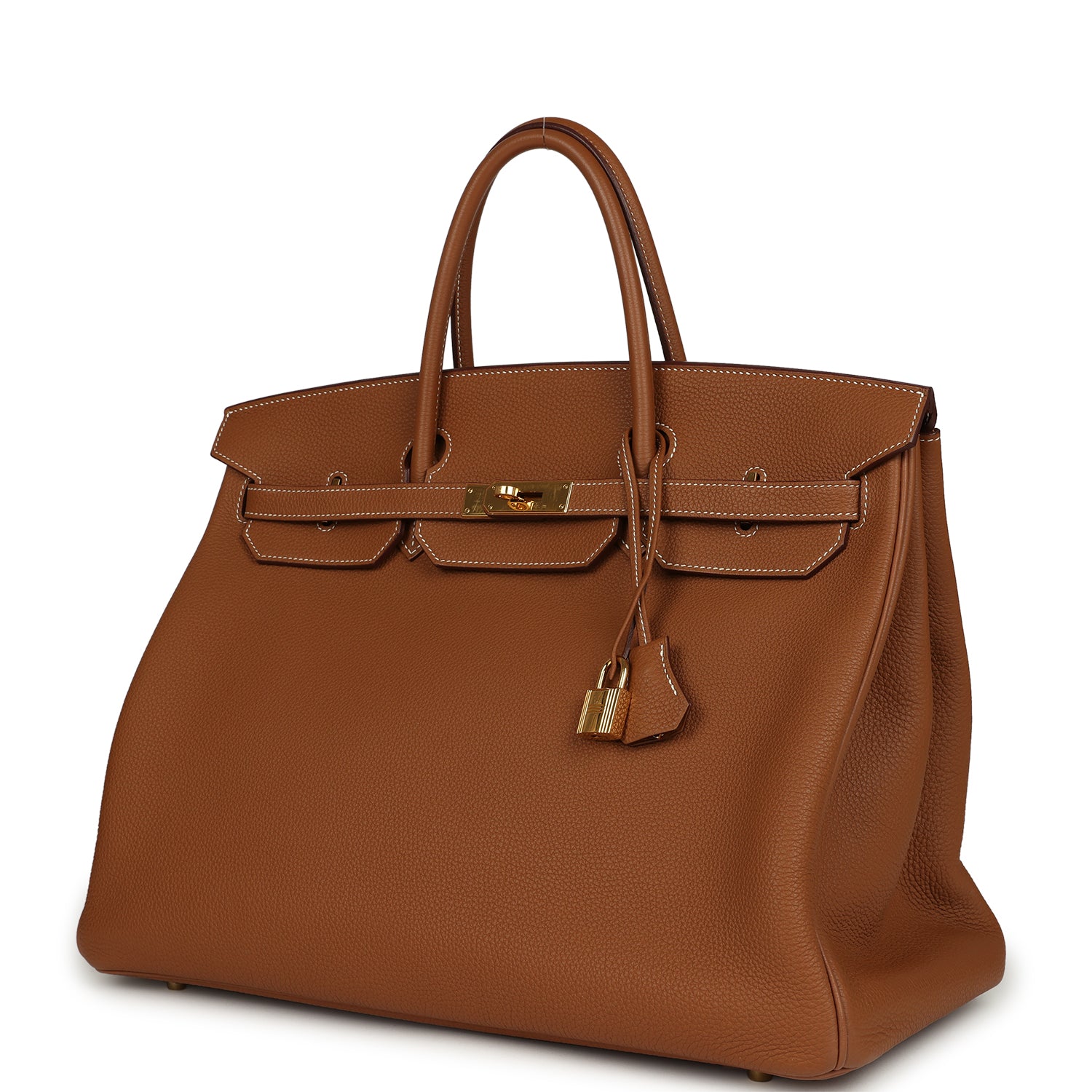 Pre-owned Hermes Birkin 40 Gold Togo Gold Hardware