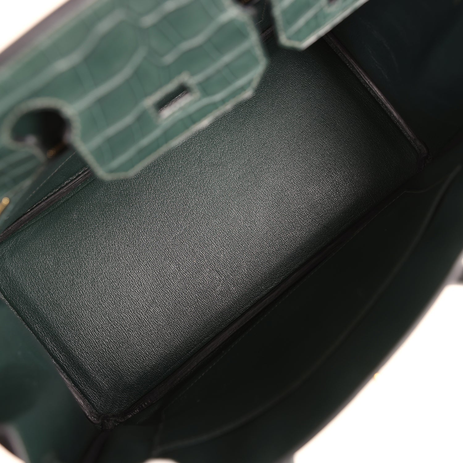 Hermes Birkin 30 Vert Fonce Matte Alligator Gold Hardware
