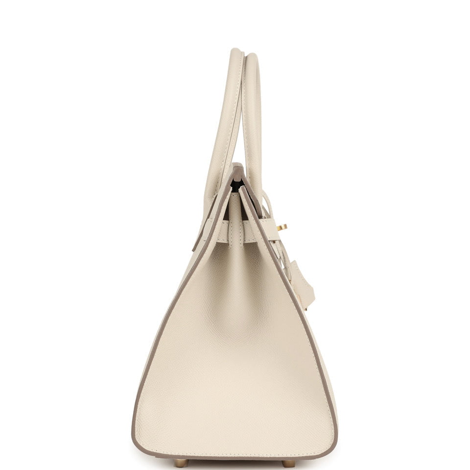 Hermes Birkin Sellier 30 Craie Epsom Gold Hardware