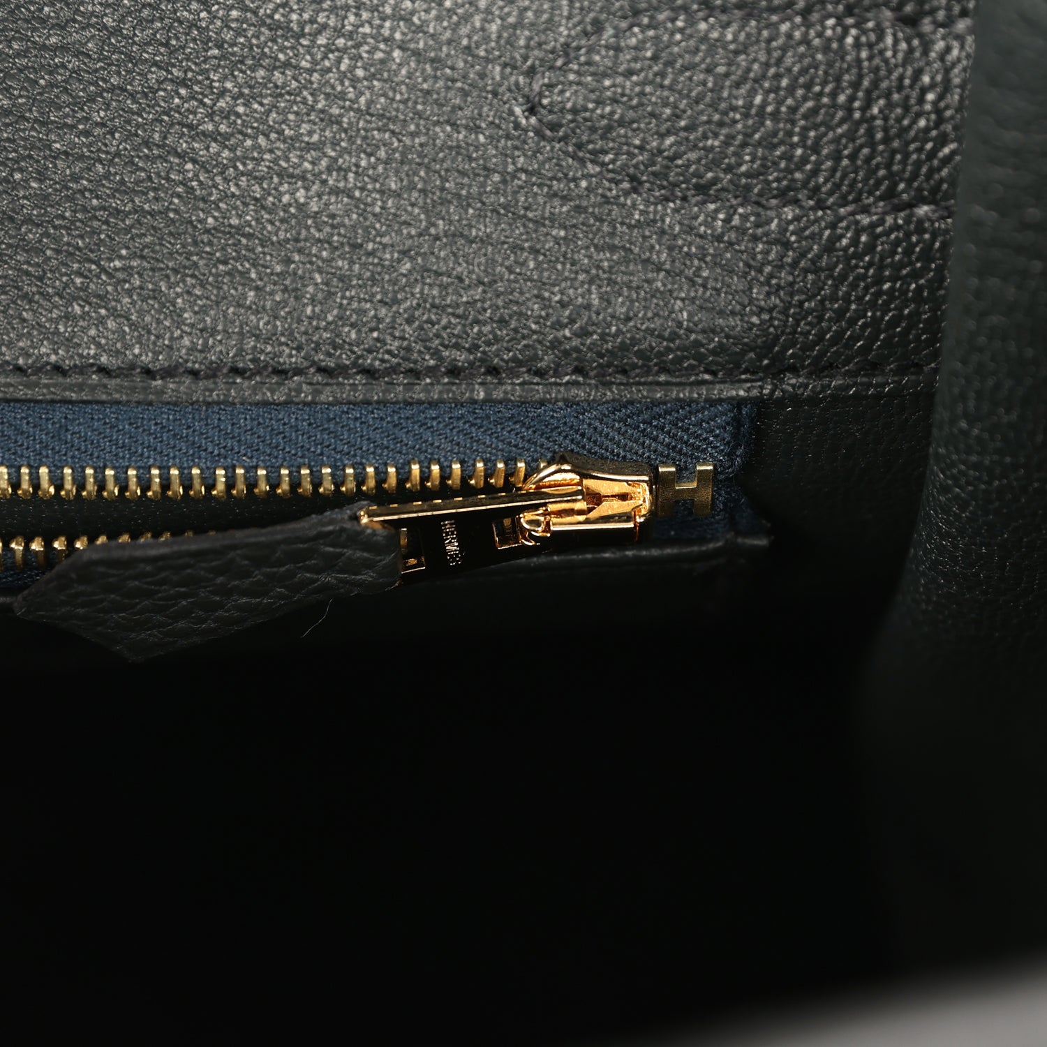 Pre-owned Hermes Birkin 30 Bleu Ocean Togo Gold Hardware