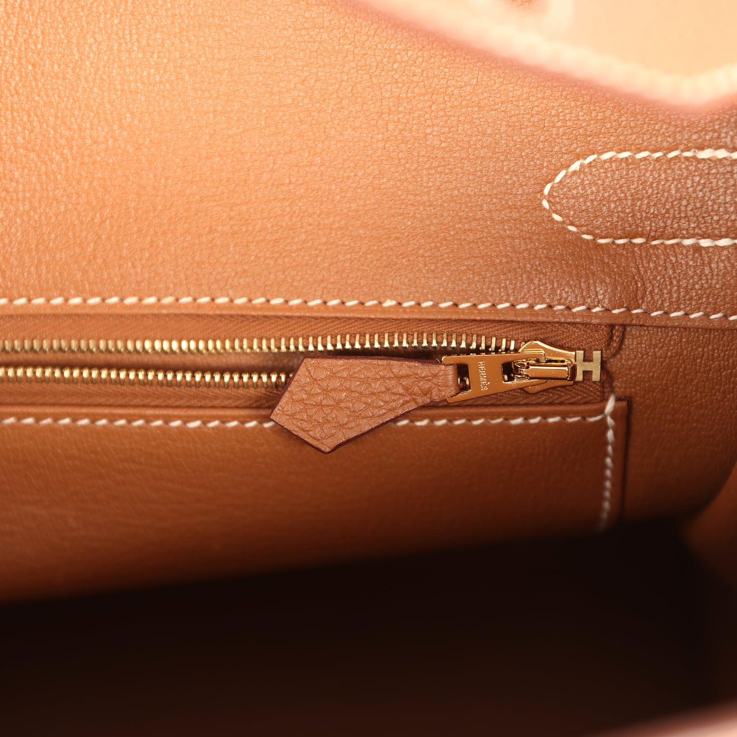 Pre-owned Hermes Birkin 30 Gold Togo Gold Hardware