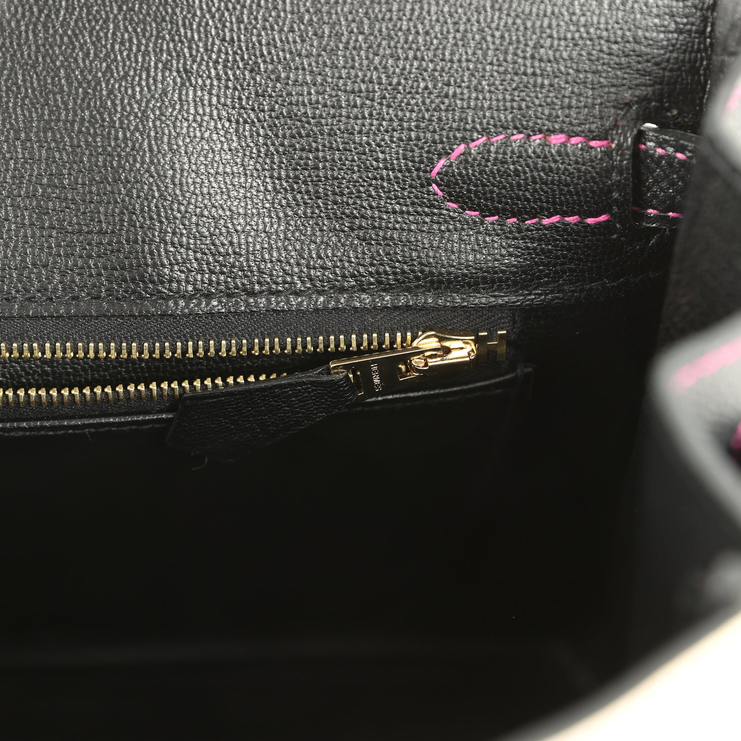 Pre-owned Hermes Special Order (HSS) Birkin 25 Craie and Black Epsom Brushed Gold Hardware