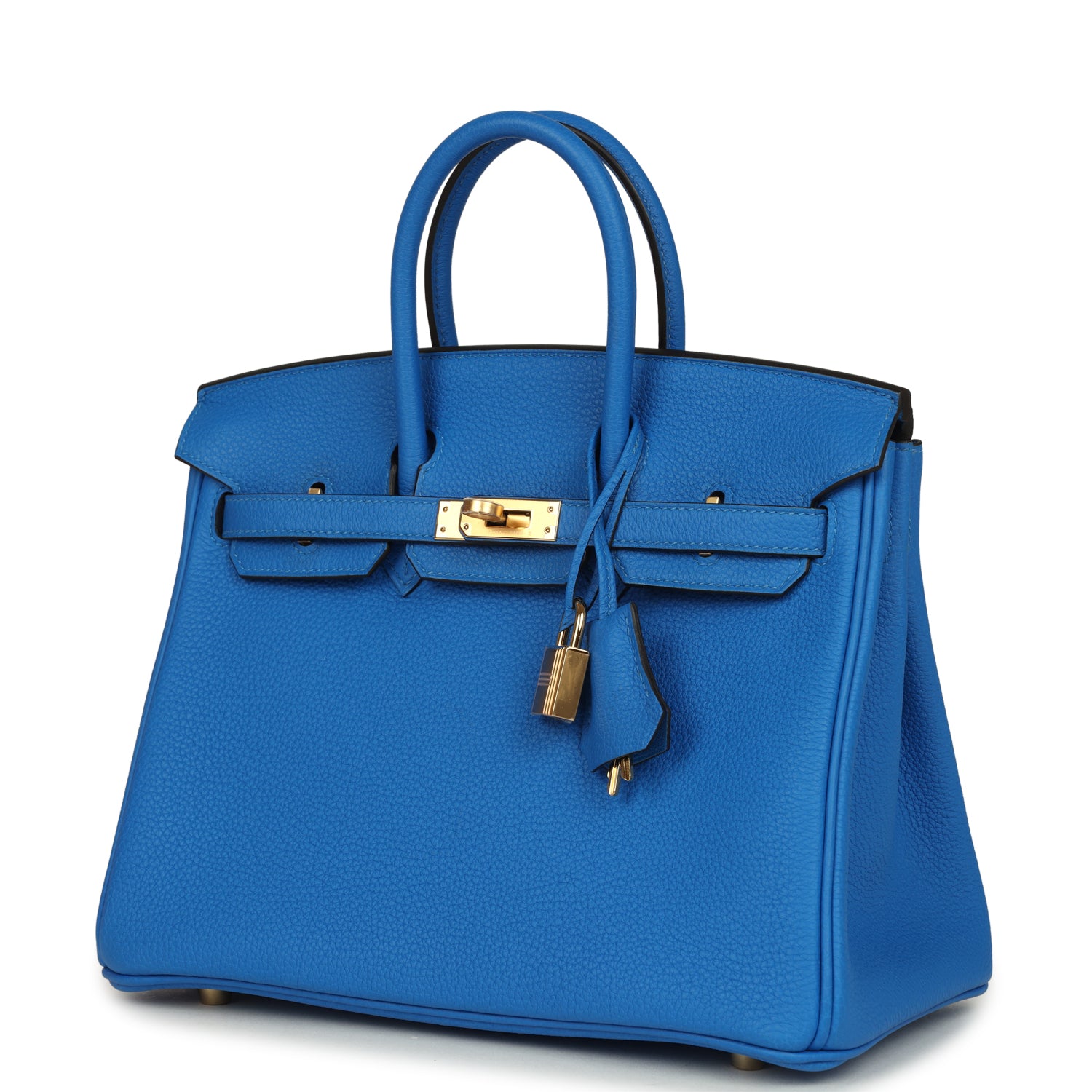Hermes Birkin 25 Bleu Hydra Togo Gold Hardware