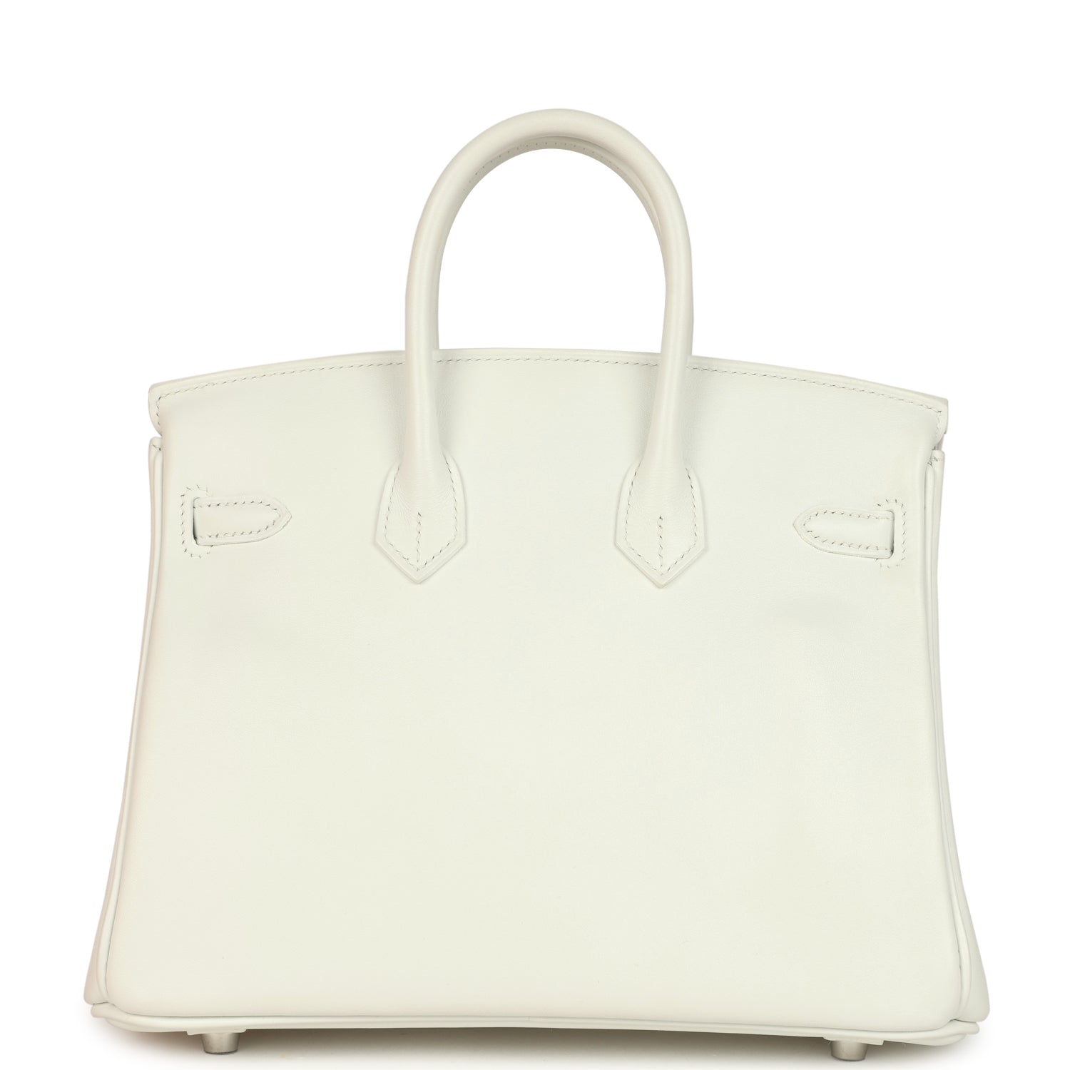 Hermes Birkin 25 New White Swift Palladium Hardware