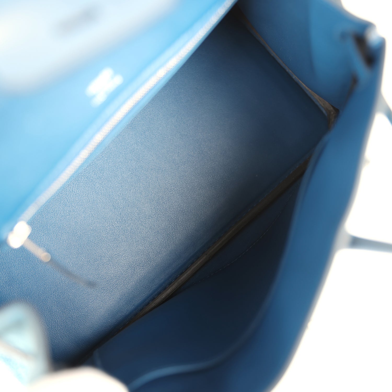 Hermes Birkin 25 Bleu Thalassa Grizzly and Deep Bleu Swift Palladium Hardware