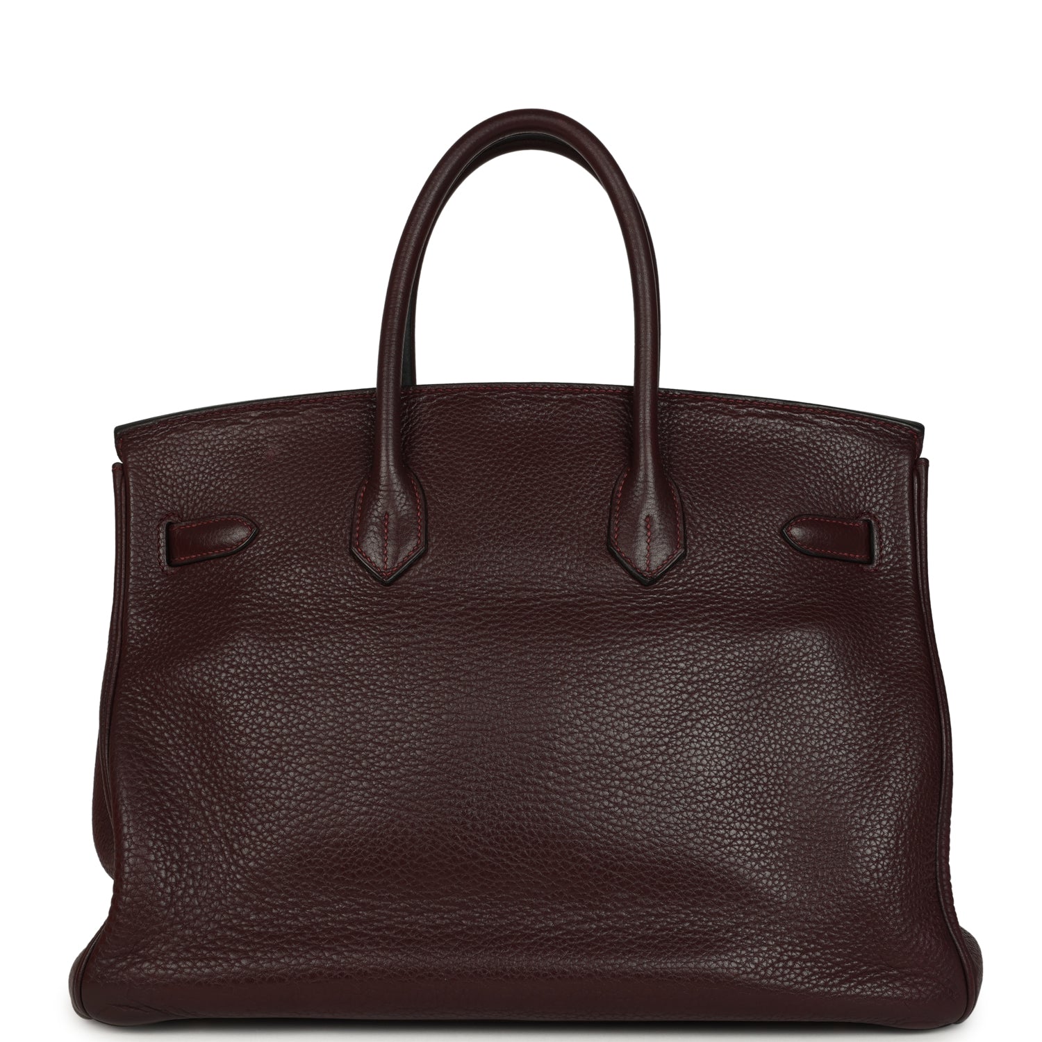 Pre-owned Hermes Birkin 35 Prune Clemence Gold Hardware