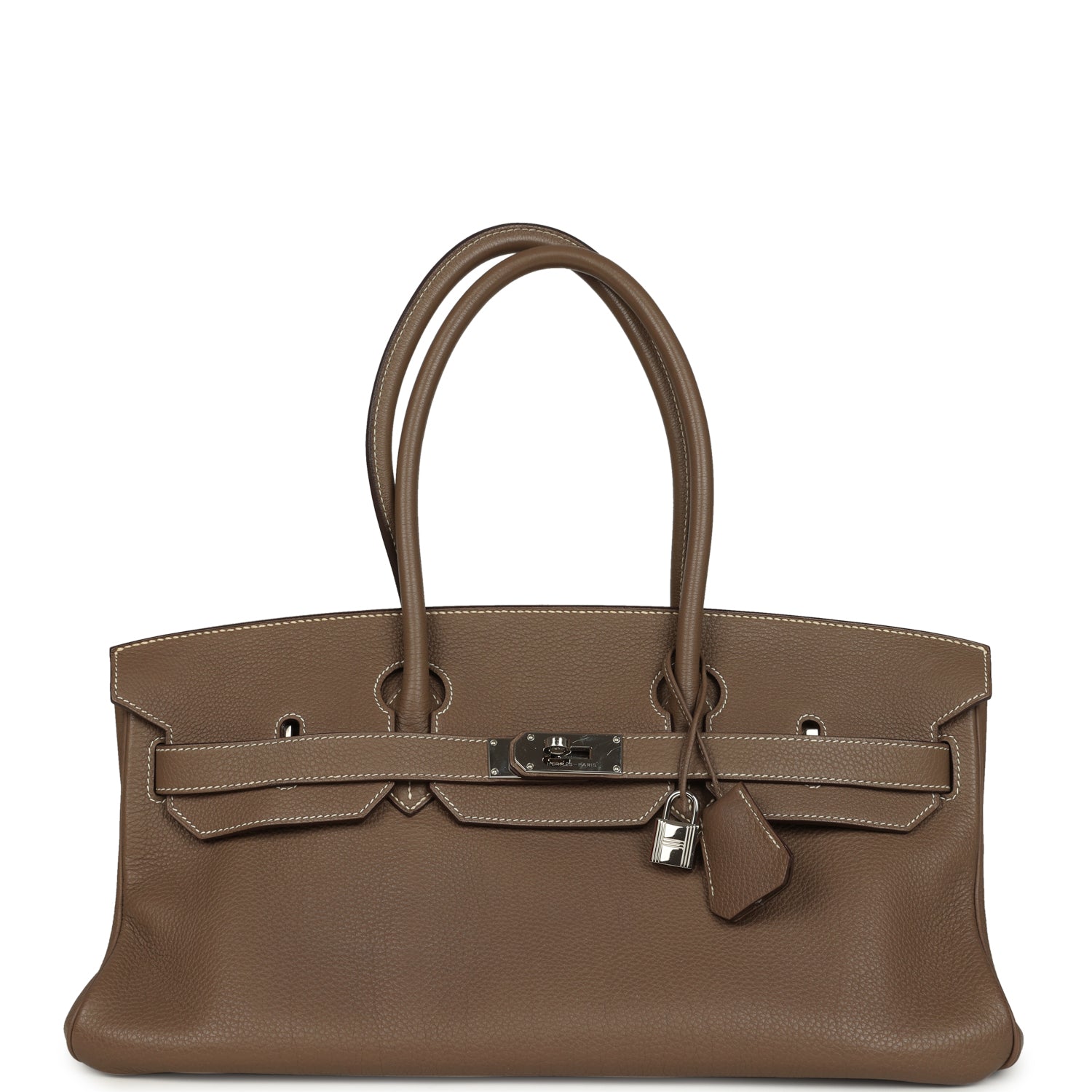 Vintage Hermes Shoulder Birkin 42 JPG Etoupe Togo Palladium Hardware