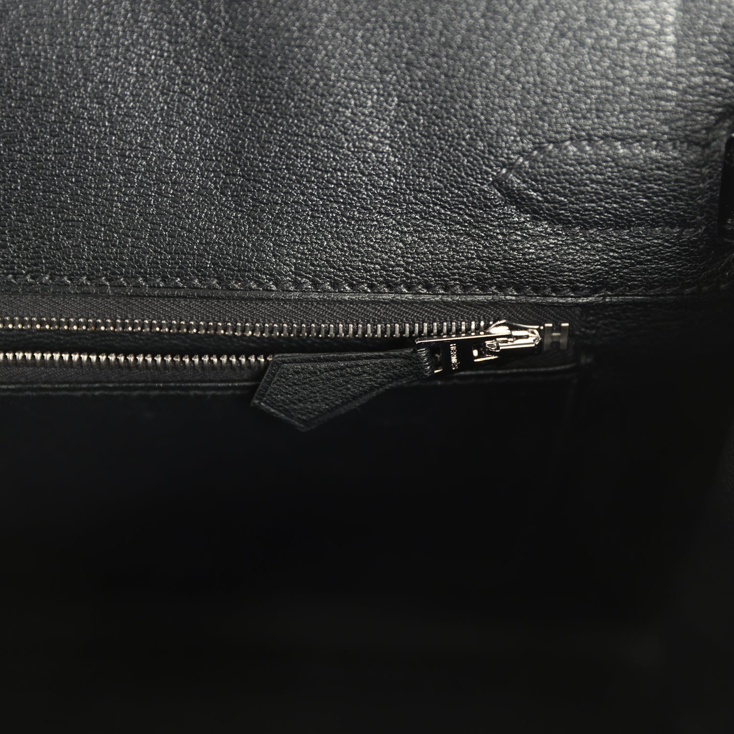 Pre-owned Hermes Birkin 30 Black Shiny Crocodile Niloticus Palladium Hardware