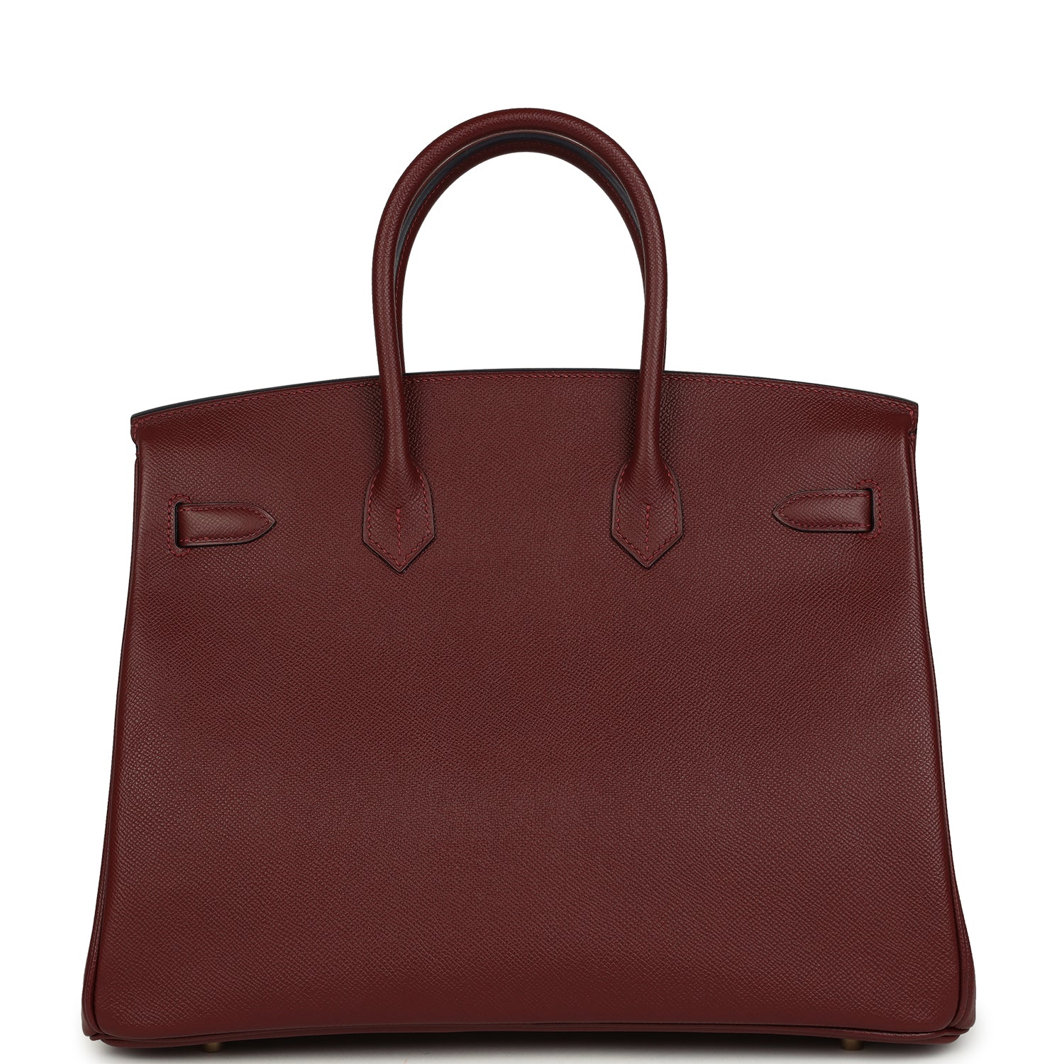 Pre-owned Hermes Birkin 35 Rouge H Epsom Gold Hardware