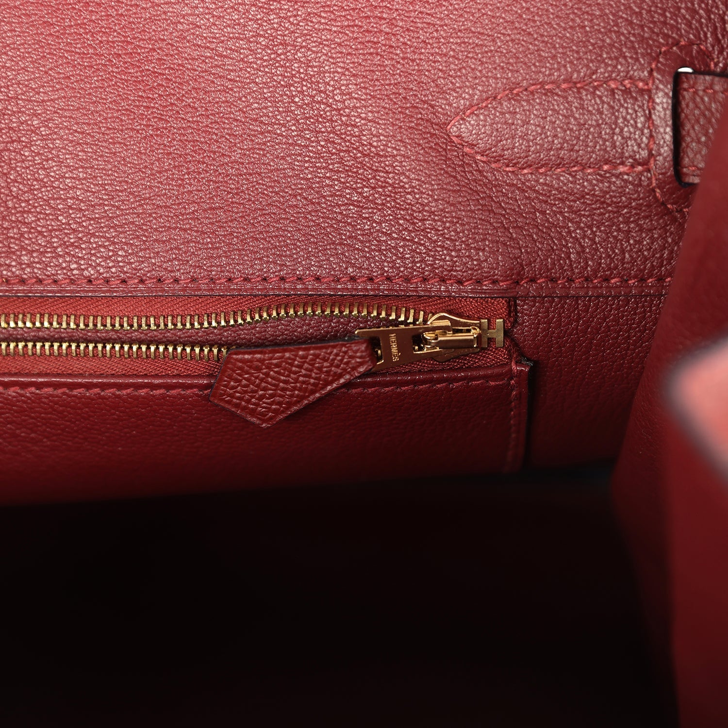 Pre-owned Hermes Birkin 35 Rouge H Epsom Gold Hardware