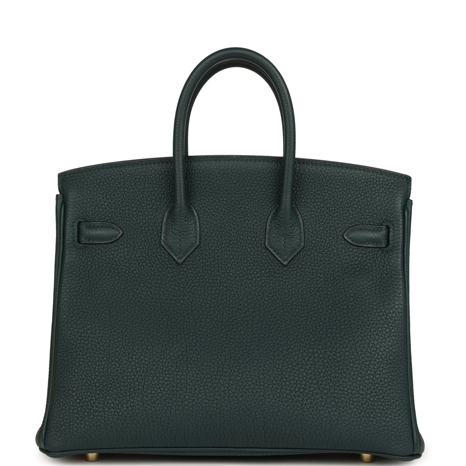 Pre-owned Hermes Birkin 25 Vert Cypress Togo Gold Hardware
