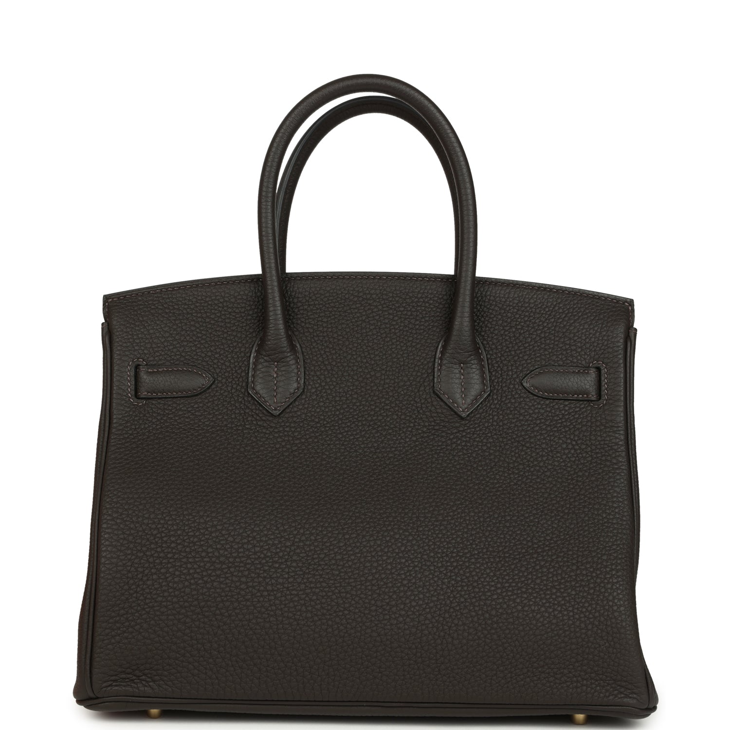Pre-owned Hermes Birkin 30 Macassar Togo Gold Hardware