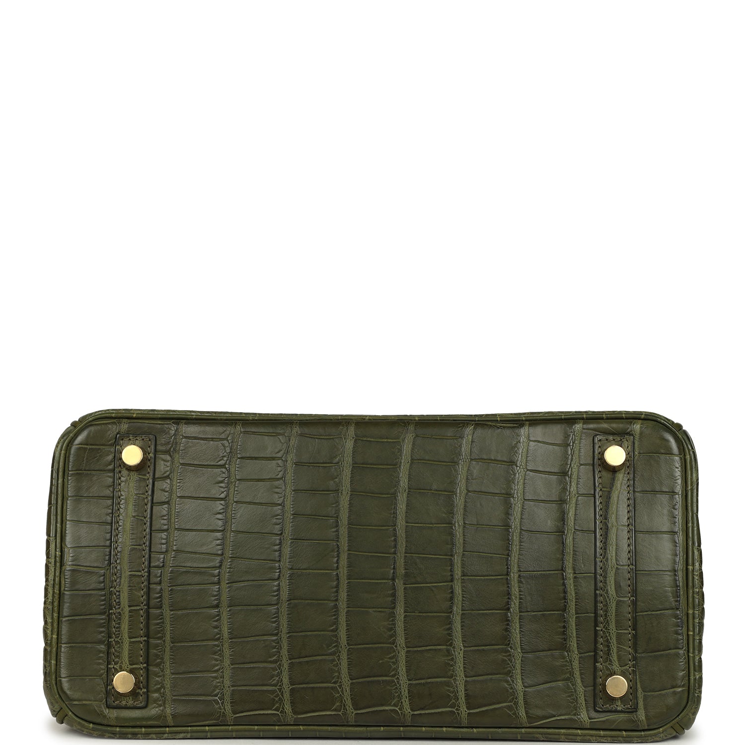Vintage Hermes Birkin 30 Vert Olive Matte Alligator Gold Hardware