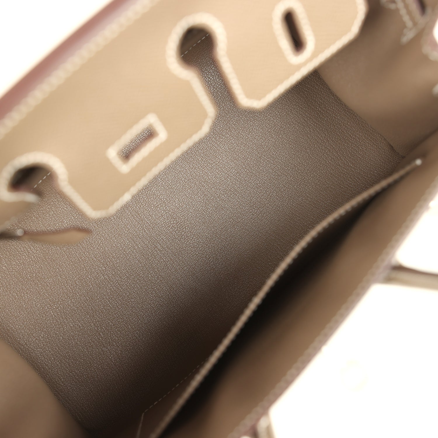 Hermes Birkin Sellier 25 Etoupe Epsom Palladium Hardware