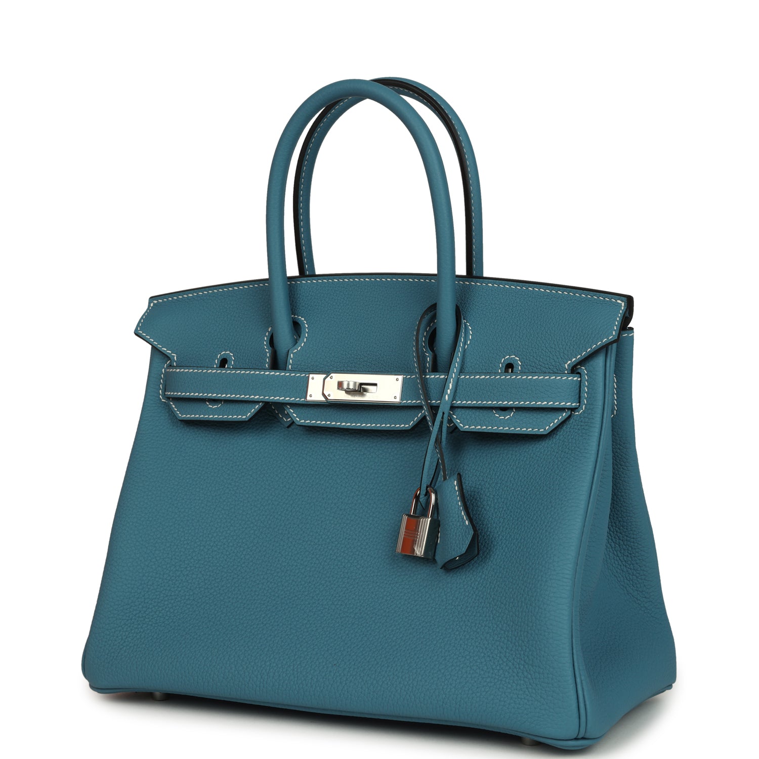 Hermes Birkin 30 Blue Jean Togo Palladium Hardware