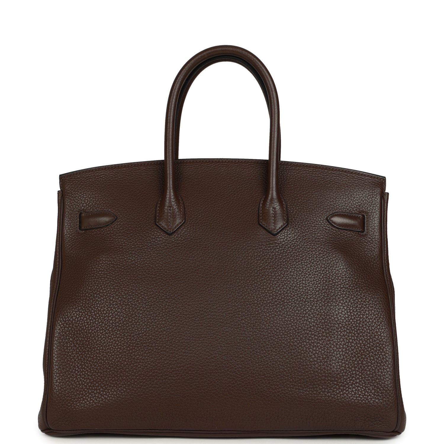 Pre-owned Hermes Birkin 35 Cacao Clemence Gold Hardware