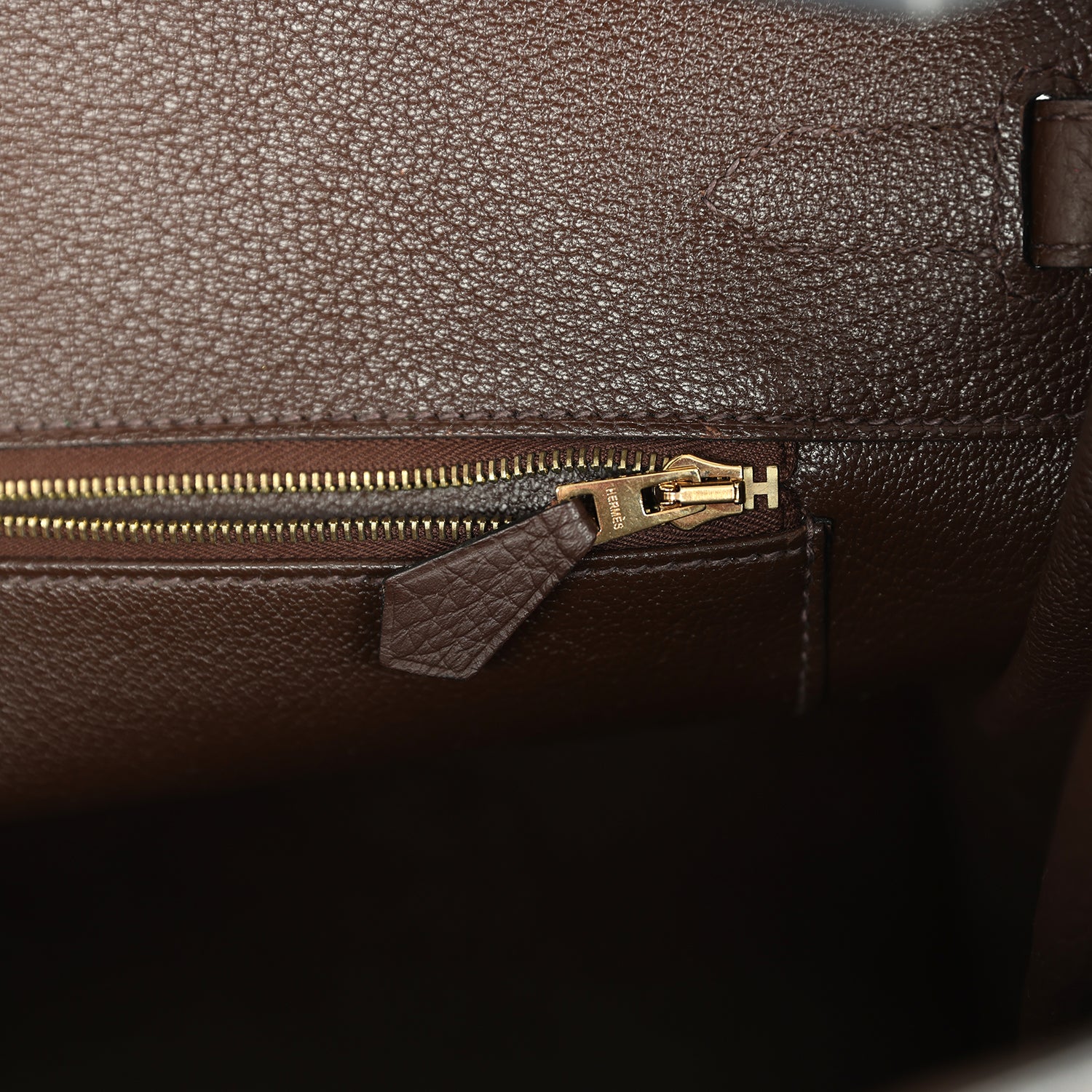 Pre-owned Hermes Birkin 35 Cacao Clemence Gold Hardware