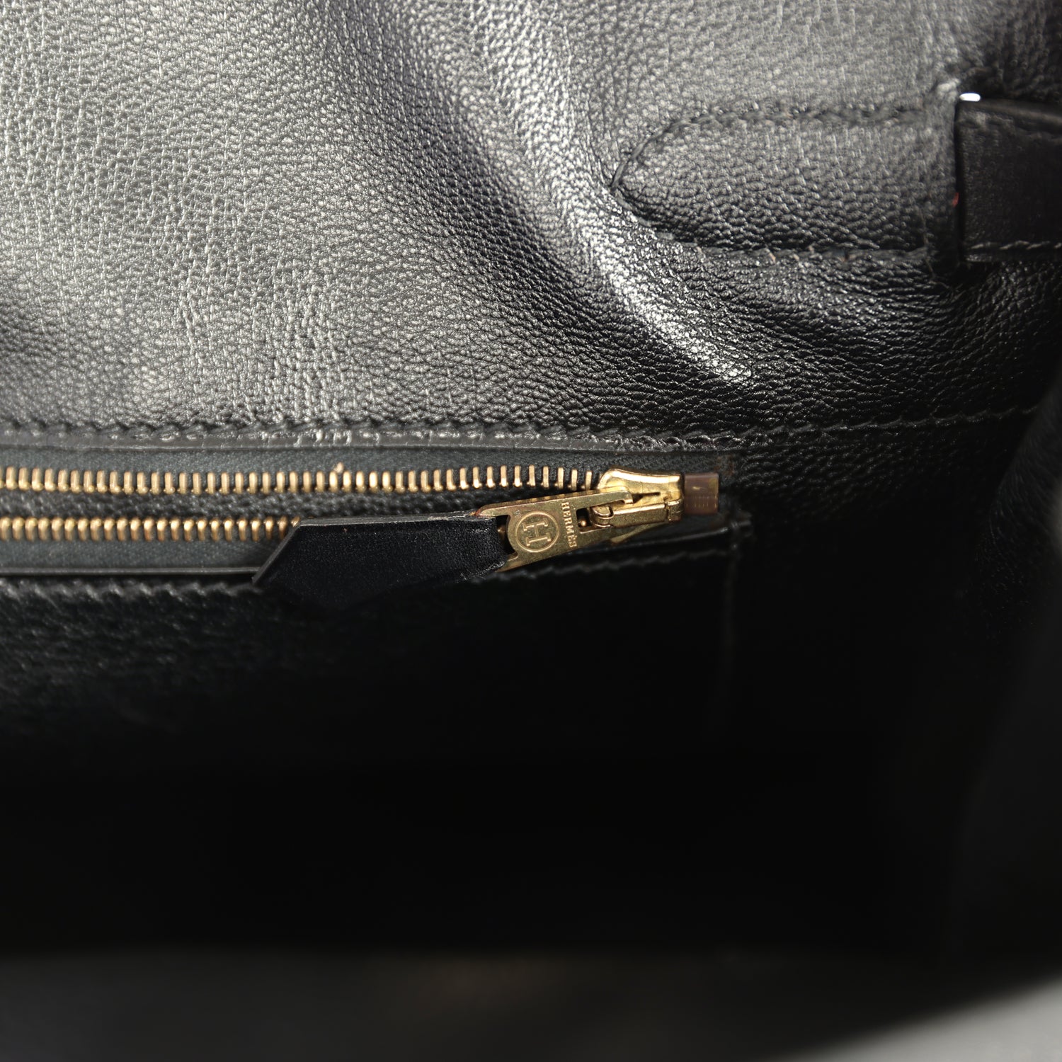 Vintage Hermes Birkin 35 Black Box Gold Hardware