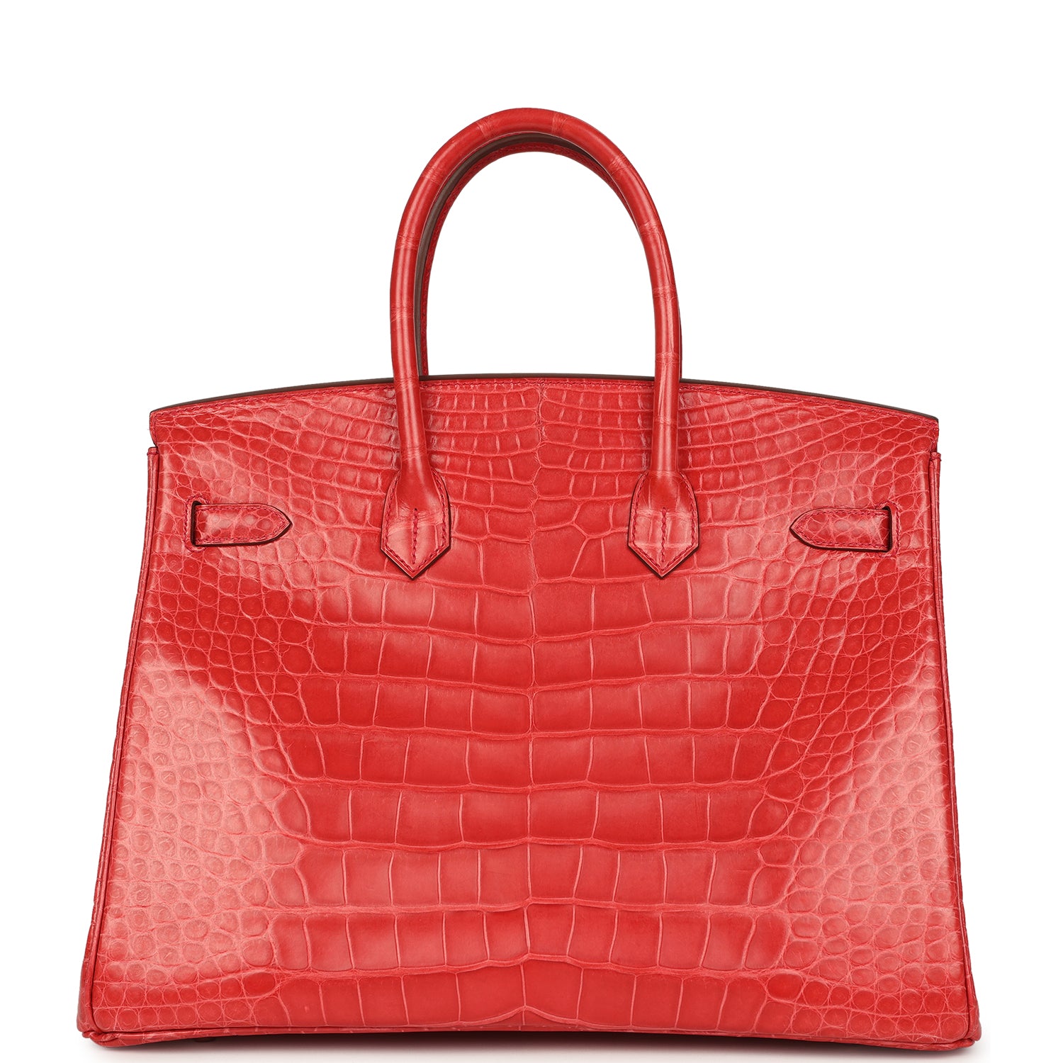 Pre-owned Hermes Birkin 35 Bougainvillea Matte Alligator Palladium Hardware