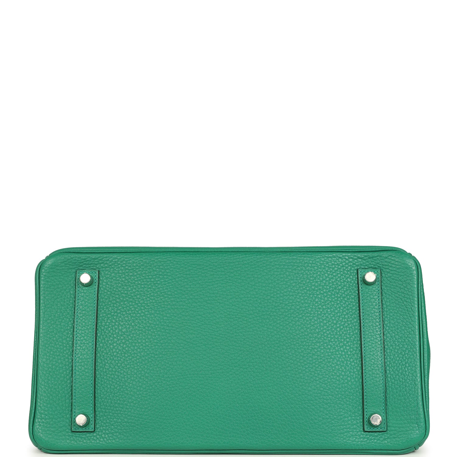 Pre-owned Hermes Birkin 35 Vert Vertigo Verso Clemence Palladium Hardware