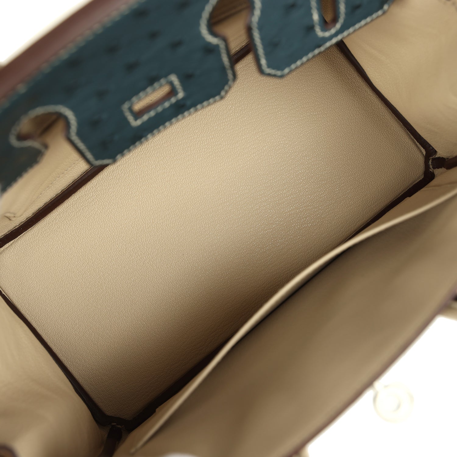 Hermes Special Order (HSS) Birkin 25 Vert Cypress and Parchemin Brushed Palladium Hardware