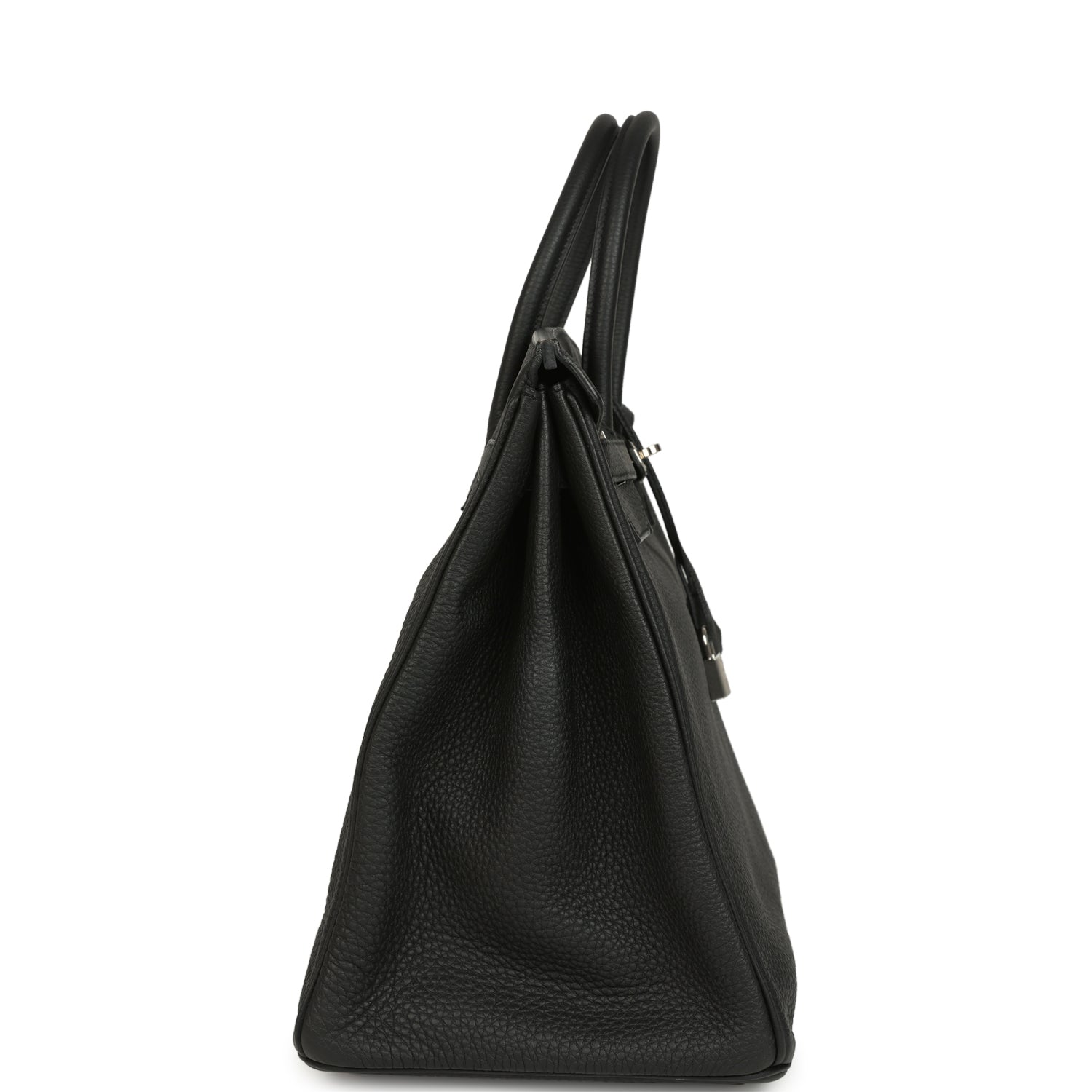 Pre-owned Hermes Birkin 40 Black Togo Palladium Hardware