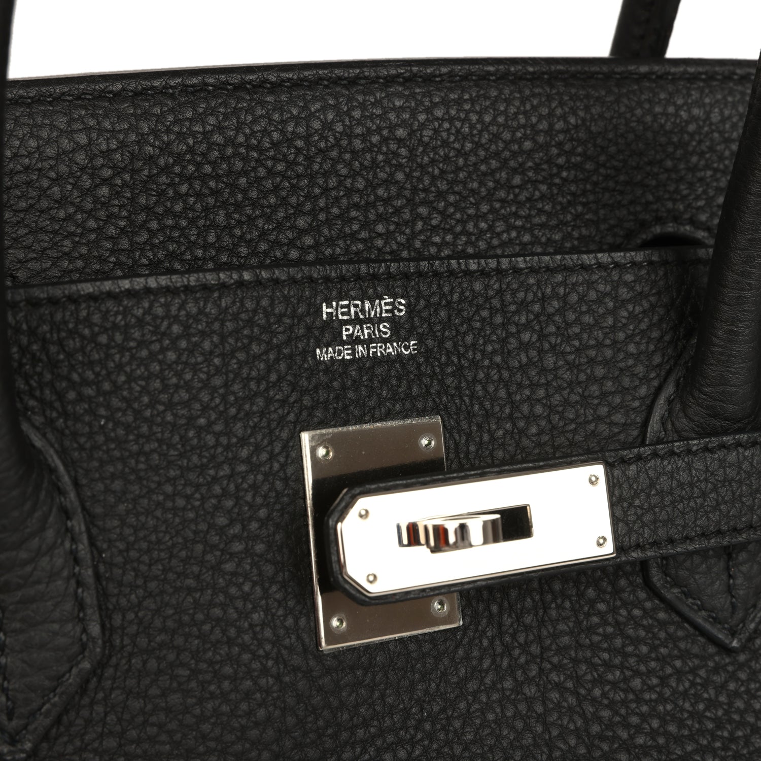 Pre-owned Hermes Birkin 40 Black Togo Palladium Hardware
