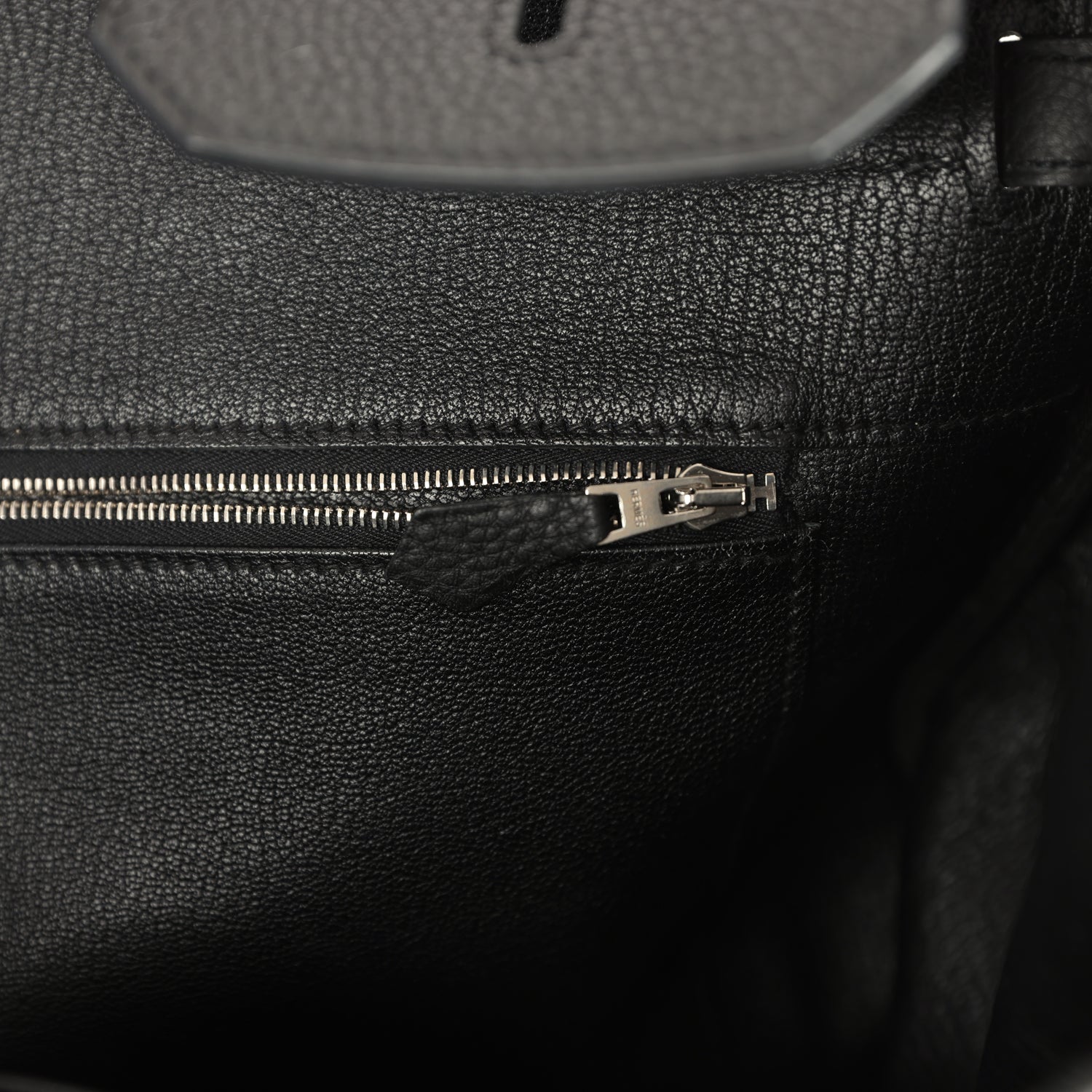 Pre-owned Hermes Birkin 40 Black Togo Palladium Hardware