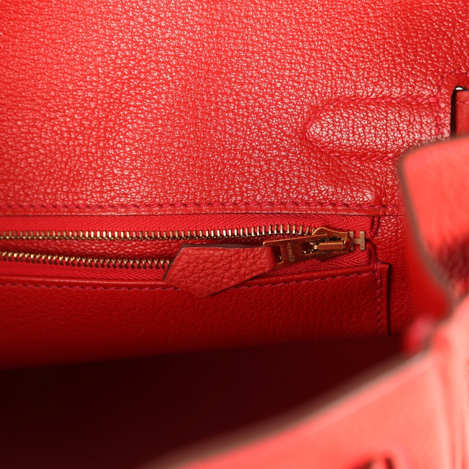 Pre-owned Hermes Birkin 30 Rouge Tomate Togo Gold Hardware