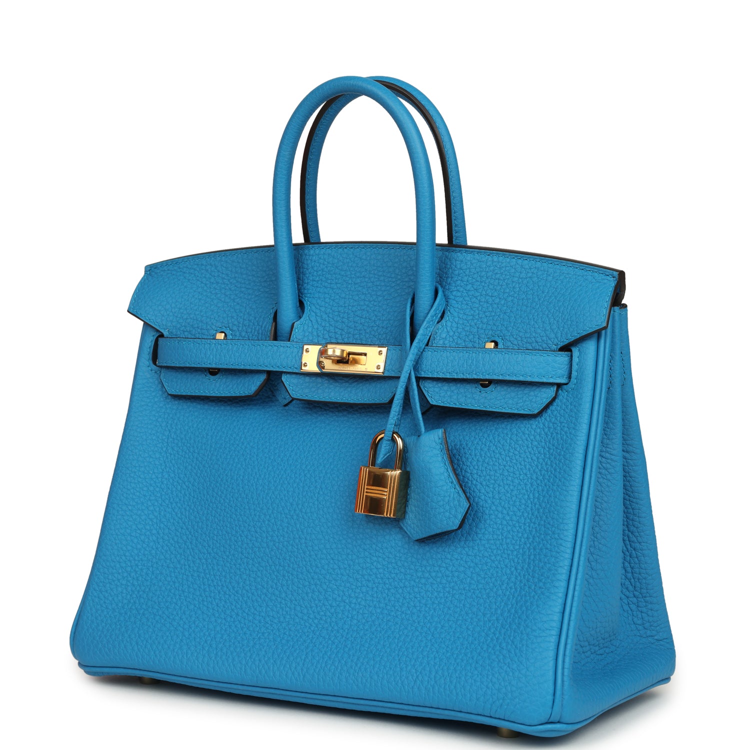 Hermes Birkin 25 Bleu Zanzibar Togo Gold Hardware