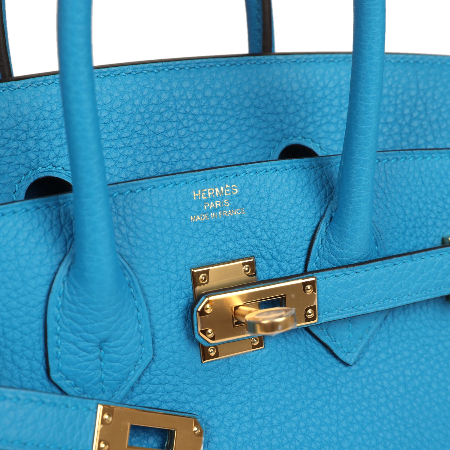 Hermes Birkin 25 Bleu Zanzibar Togo Gold Hardware