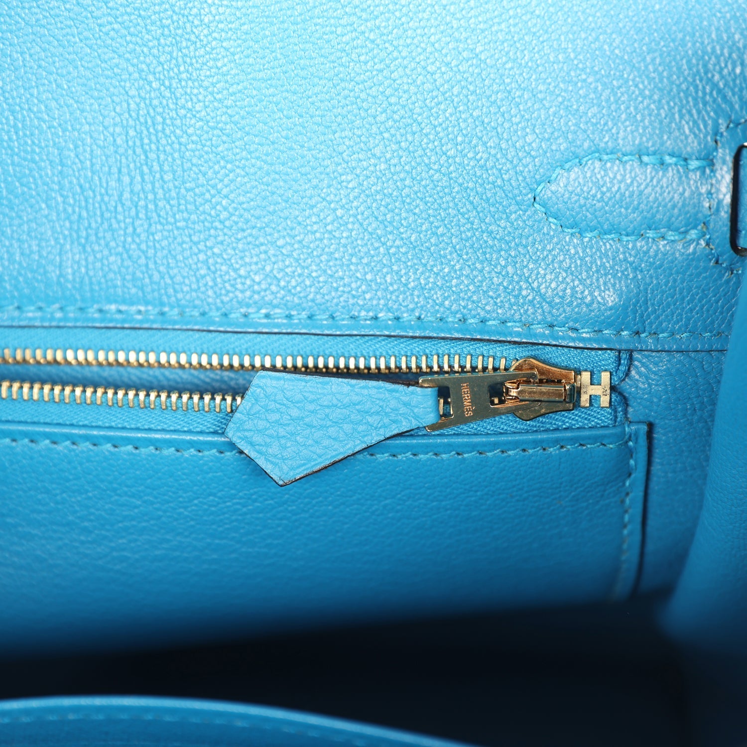 Hermes Birkin 25 Bleu Zanzibar Togo Gold Hardware