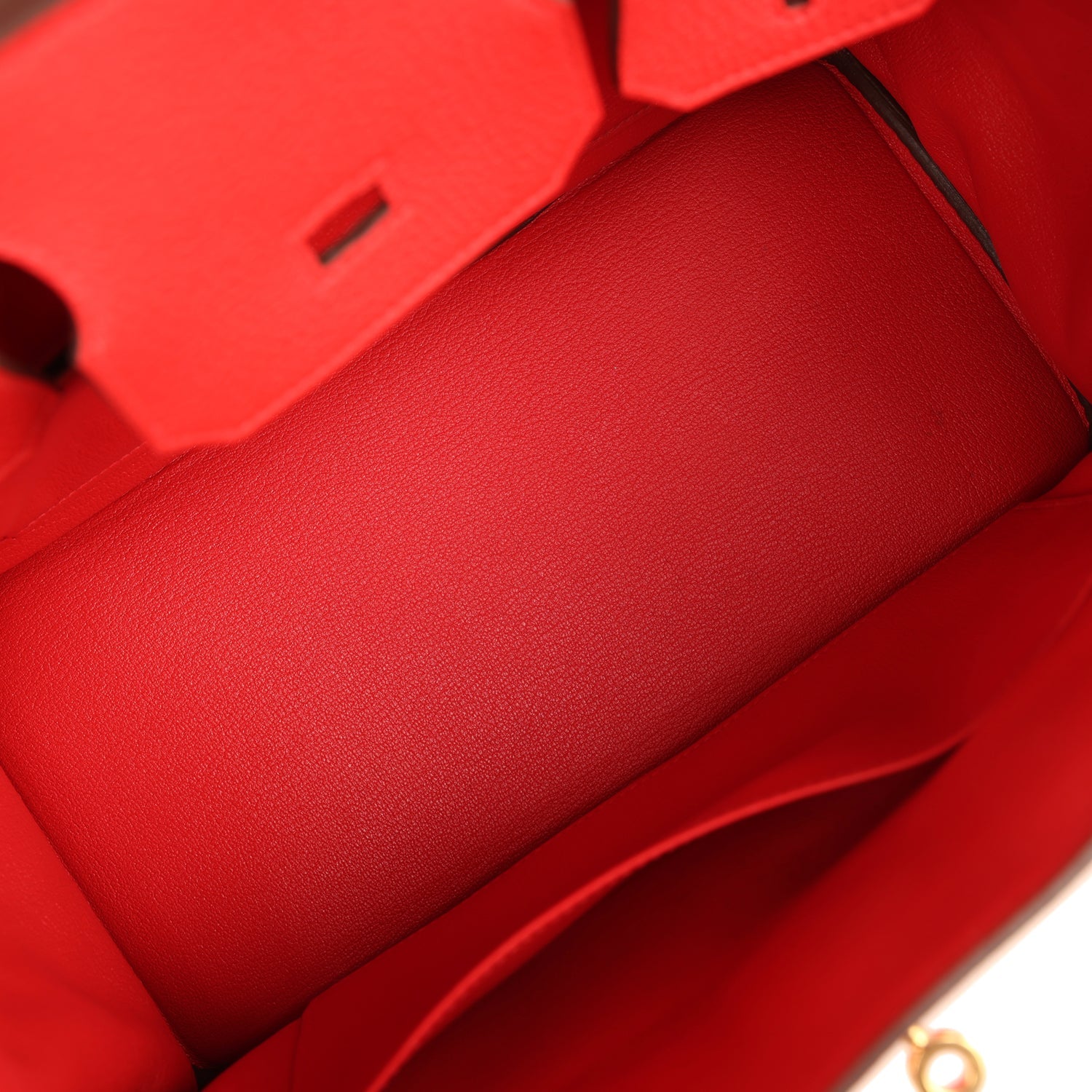 Pre-owned Hermes Birkin 30 Rouge de Coeur Togo Gold Hardware